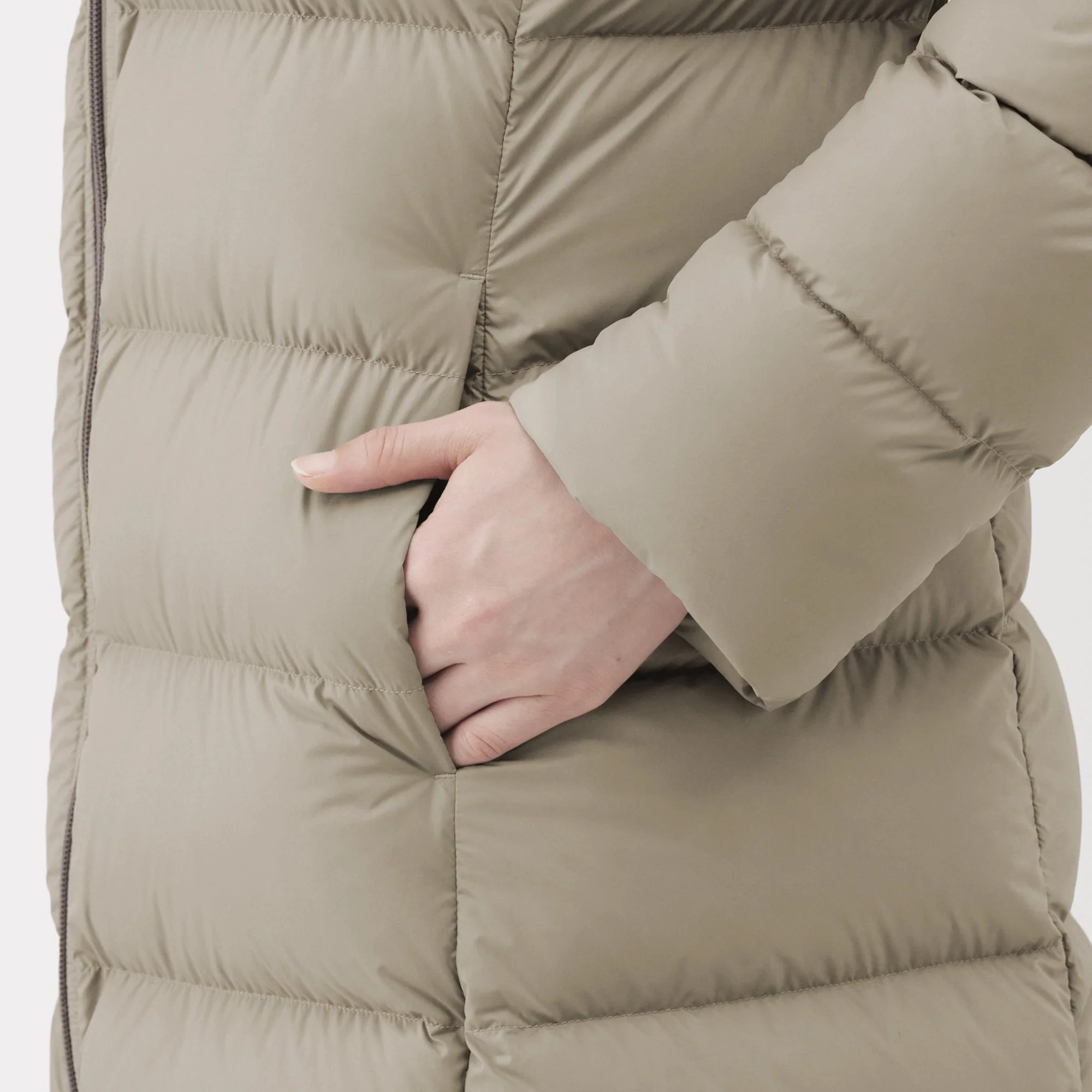 Lightweight Down Hooded Coat - Image 8