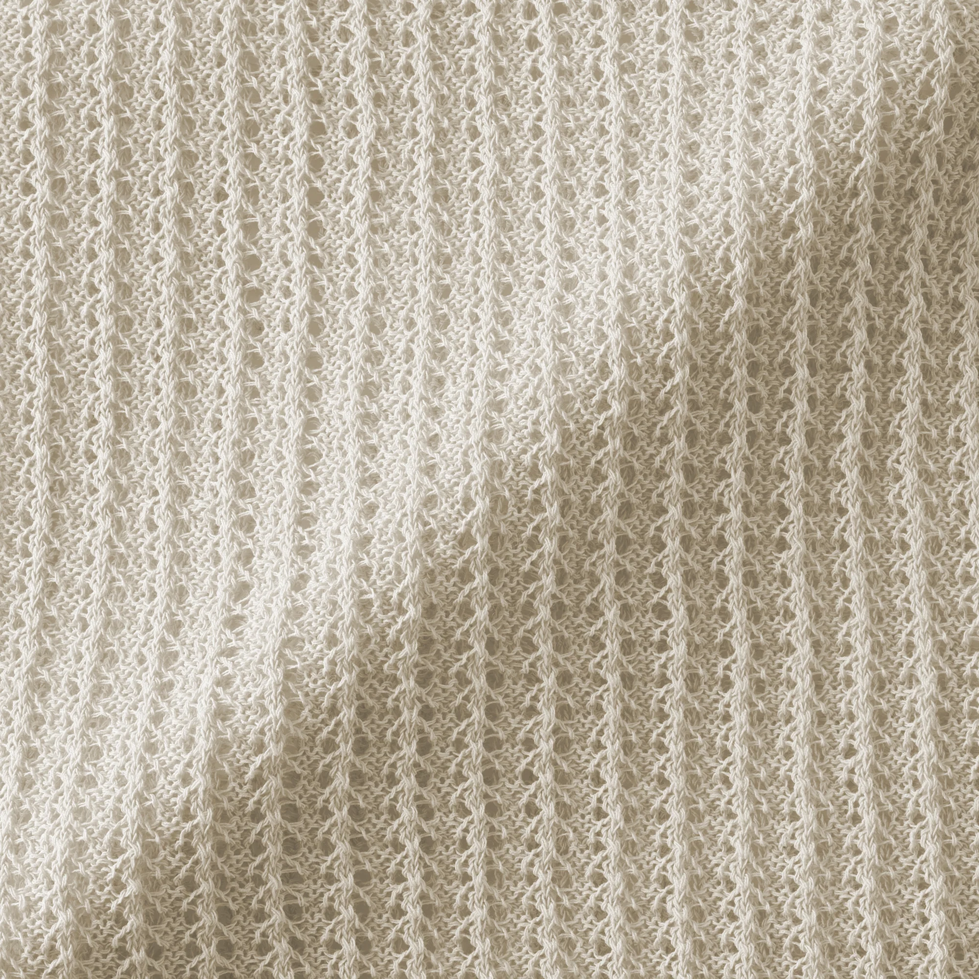 Linen Blend Mesh V-Neck Cardigan - Image 25