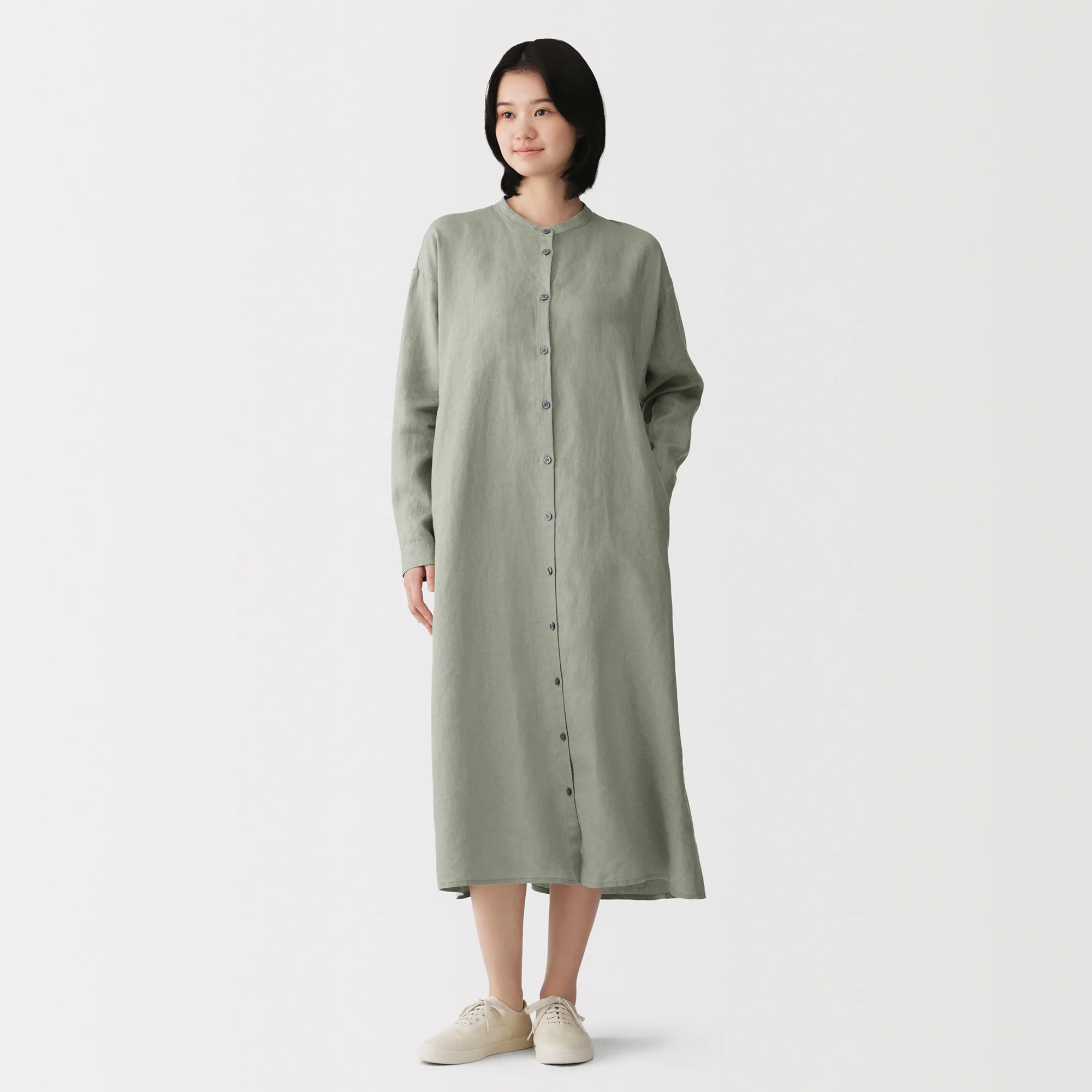 Linen Shirt Dress - Image 27