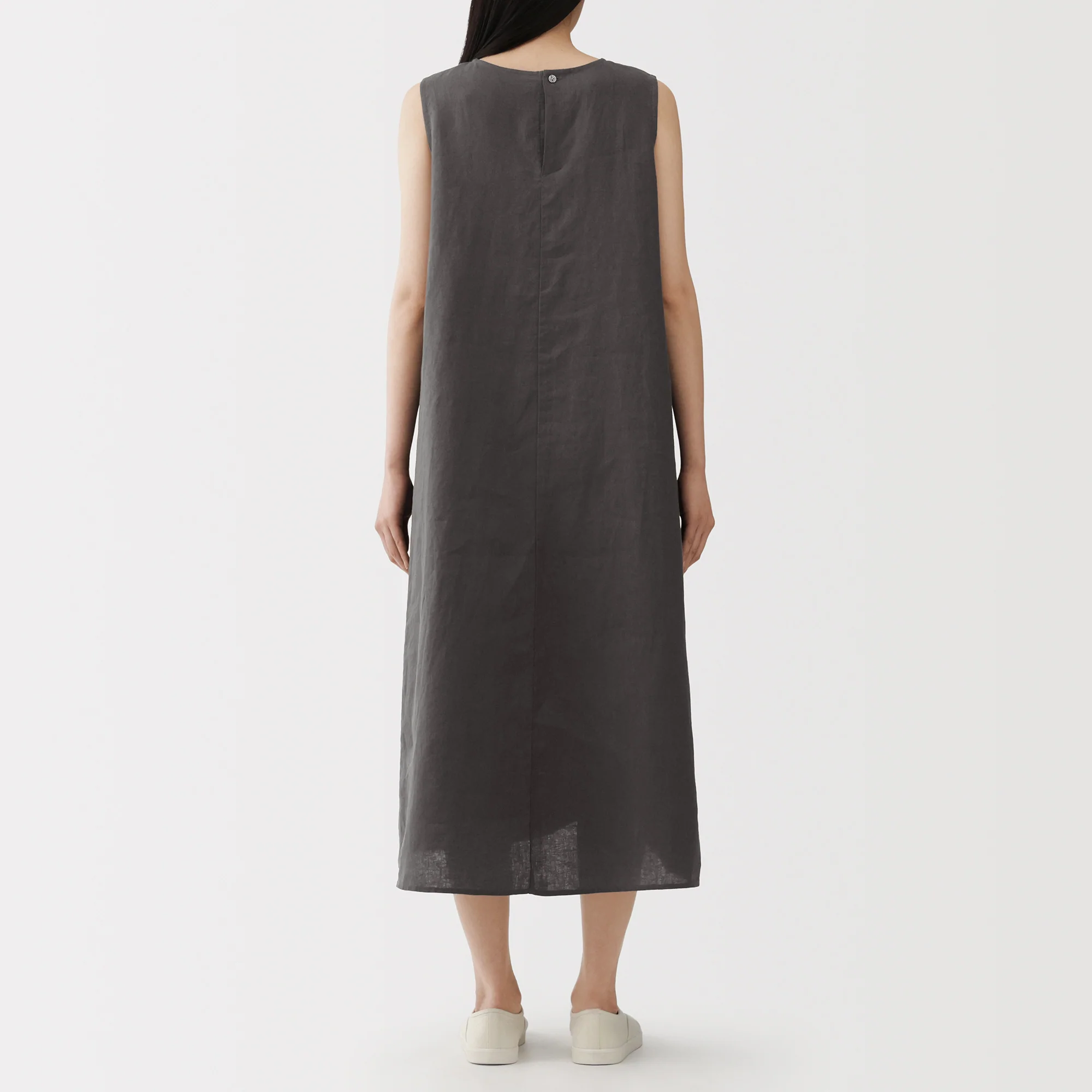 Linen Sleeveless Dress - Image 6