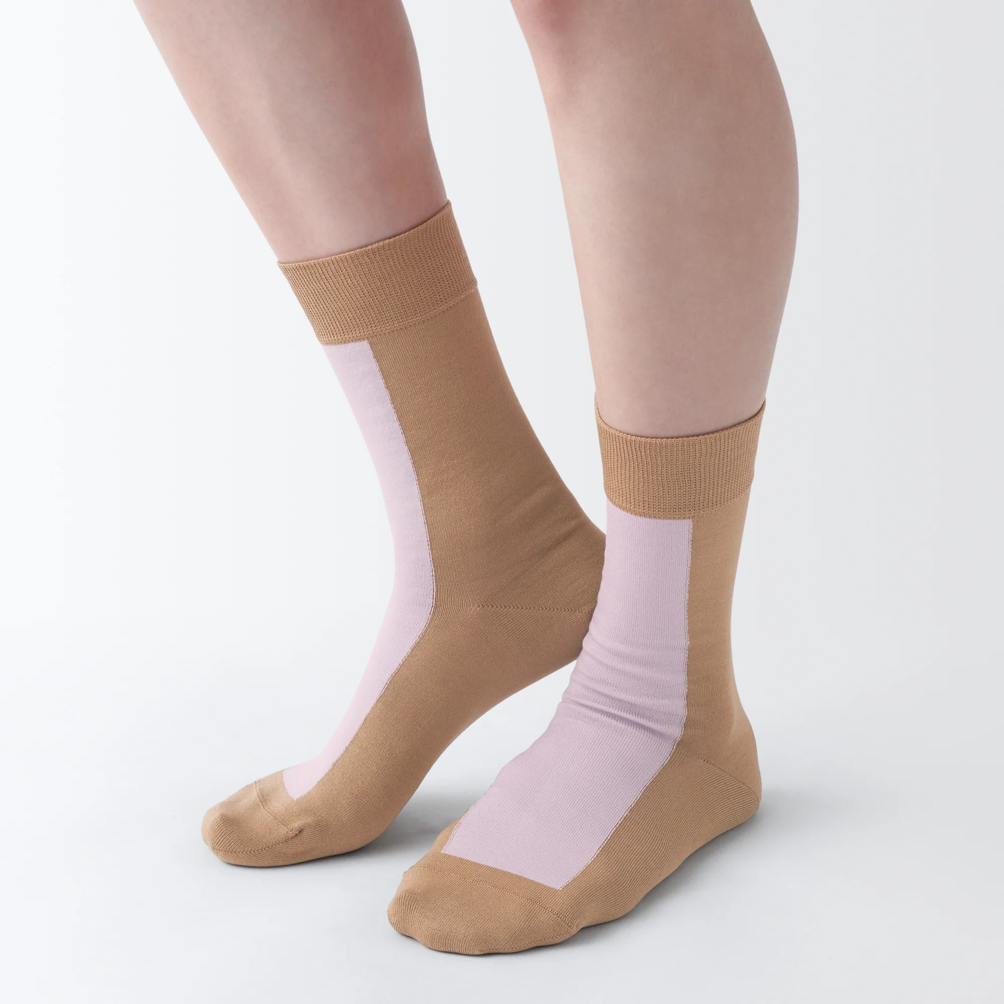 Lustrous Cotton Yarn Patterned Socks - Image 11