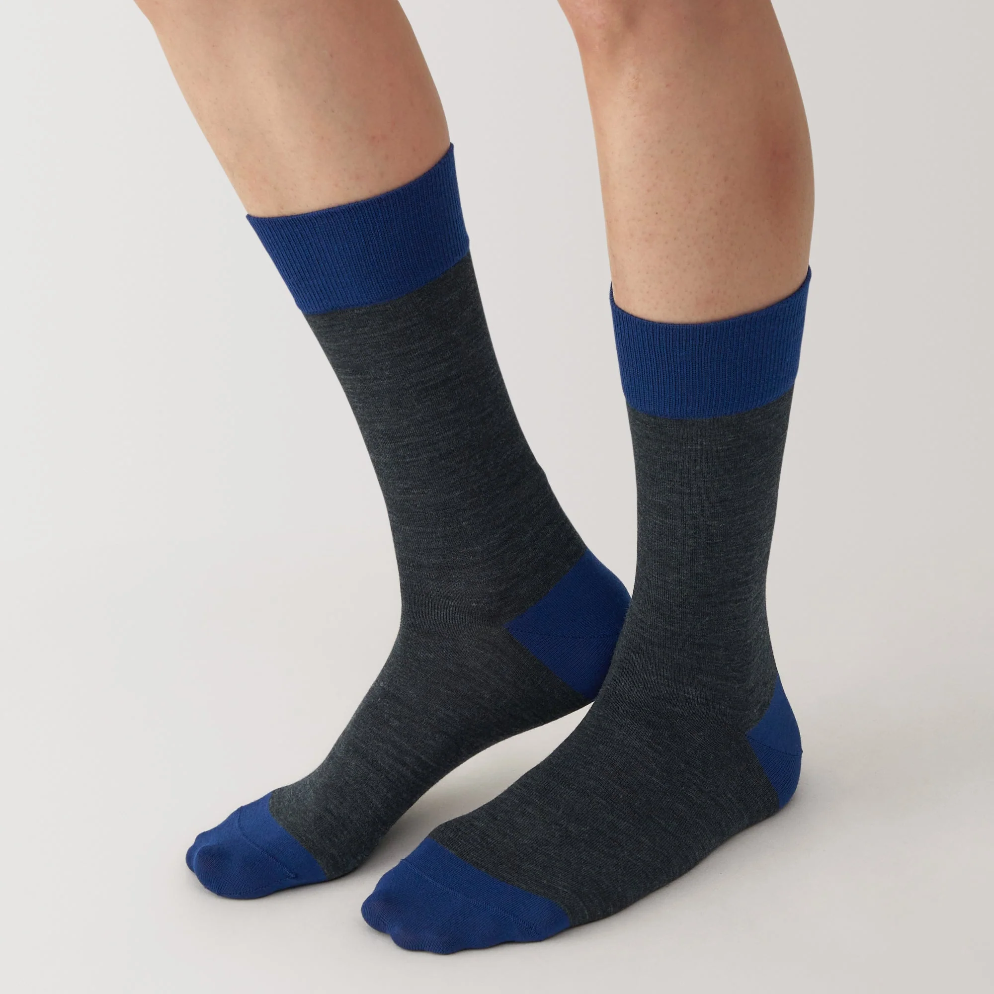 Right Angle Lustrous Wool Mix Thin Socks - Image 4
