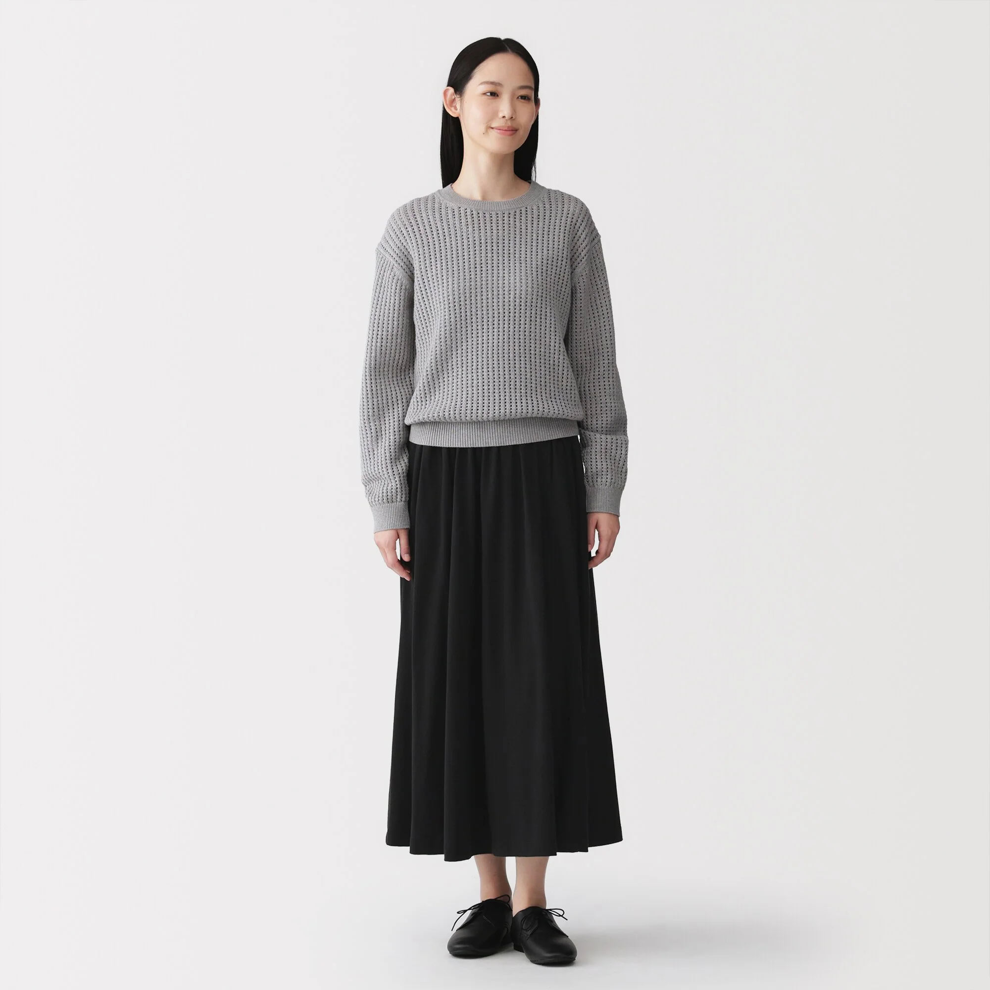 Lyocell Blend Jersey Gathered Skirt