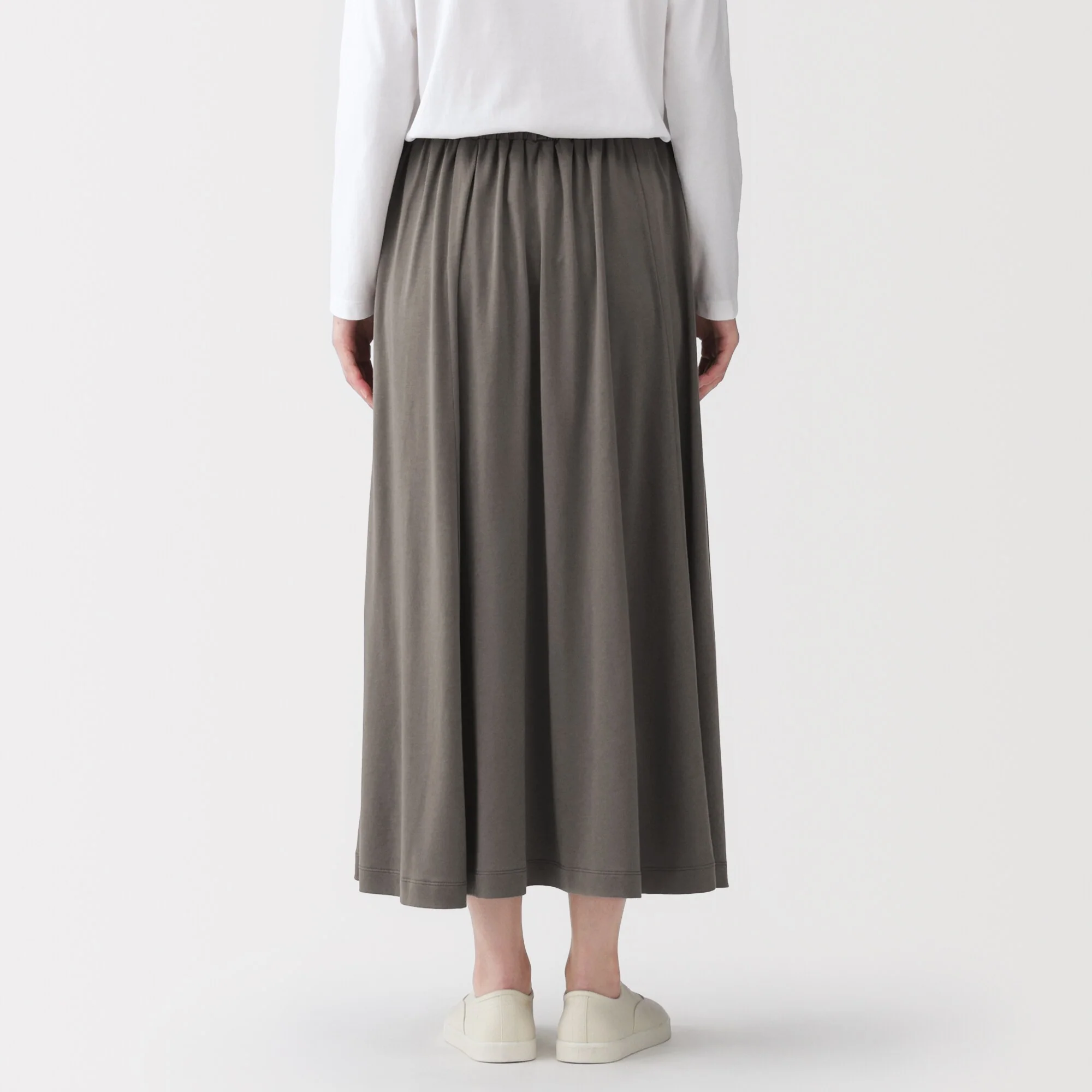 Lyocell Blend Jersey Gathered Skirt - Image 22