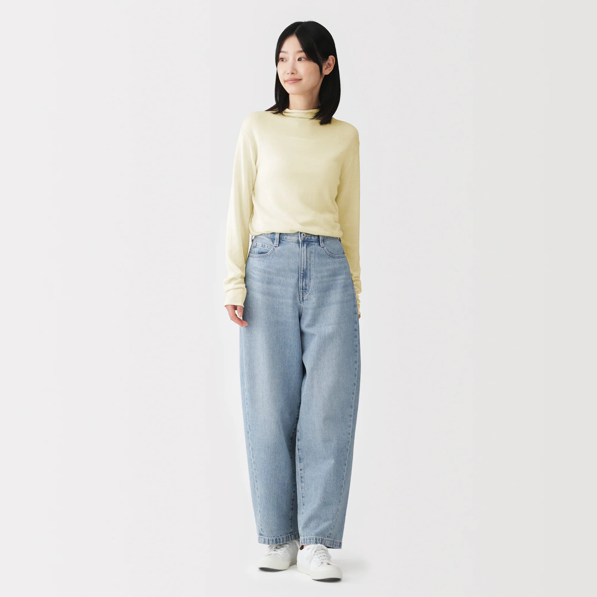 Lyocell Blend Mockneck Sweater - Image 4