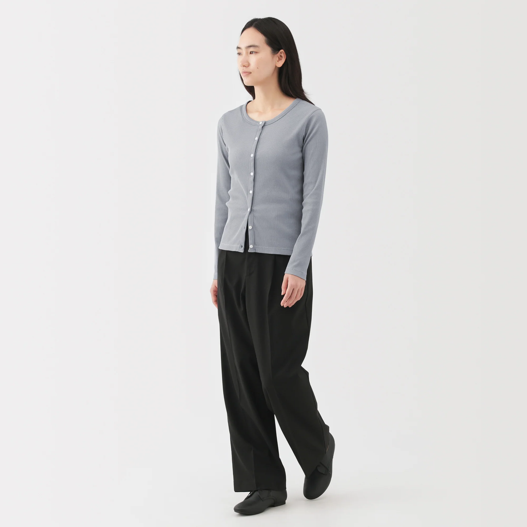 Lyocell Blend Rib Cardigan - Image 12