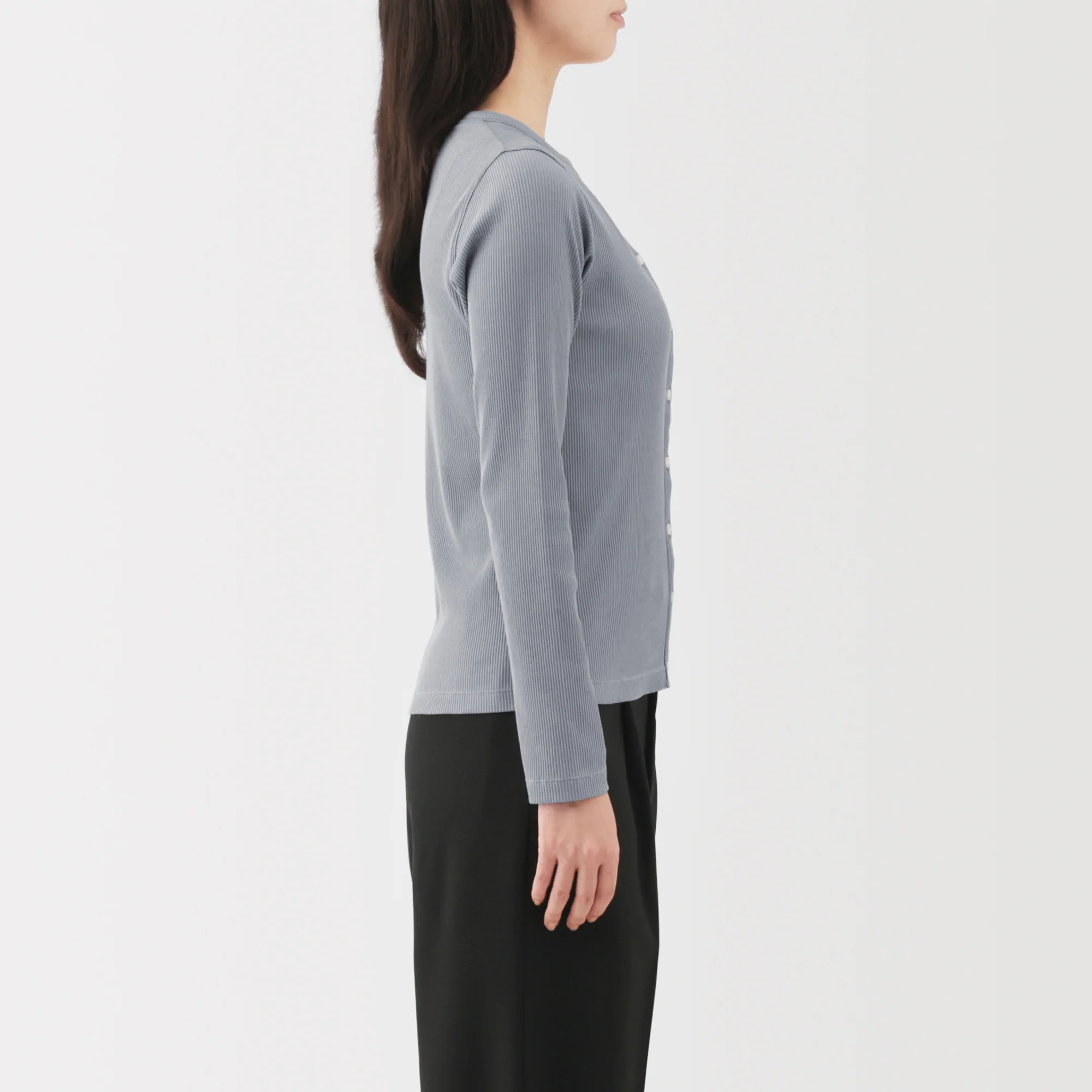 Lyocell Blend Rib Cardigan - Image 13