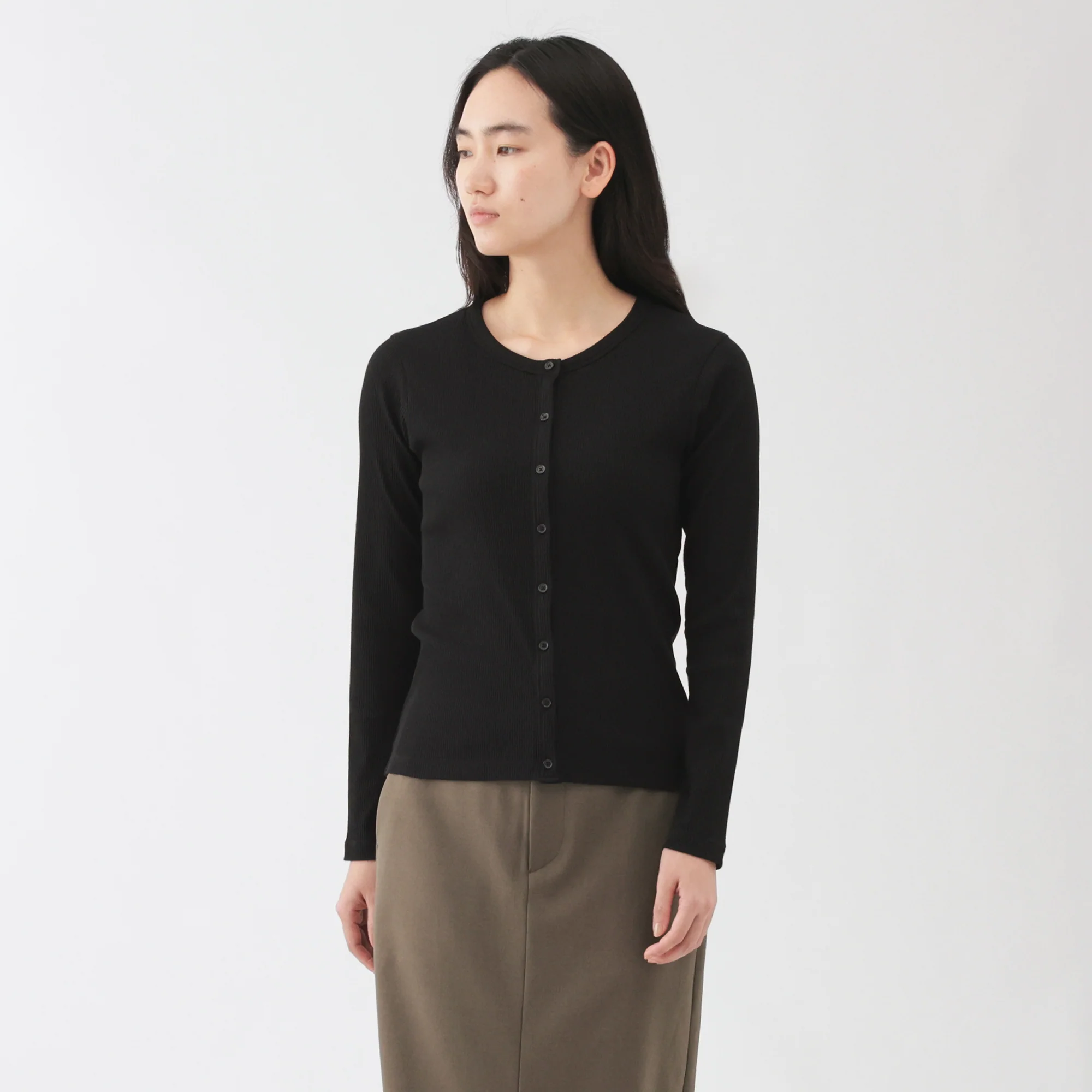 Lyocell Blend Rib Cardigan - Image 19