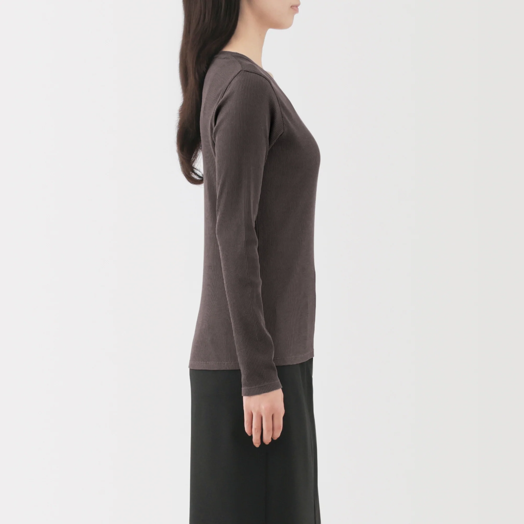 Lyocell Blend Rib T-Shirt - Image 21
