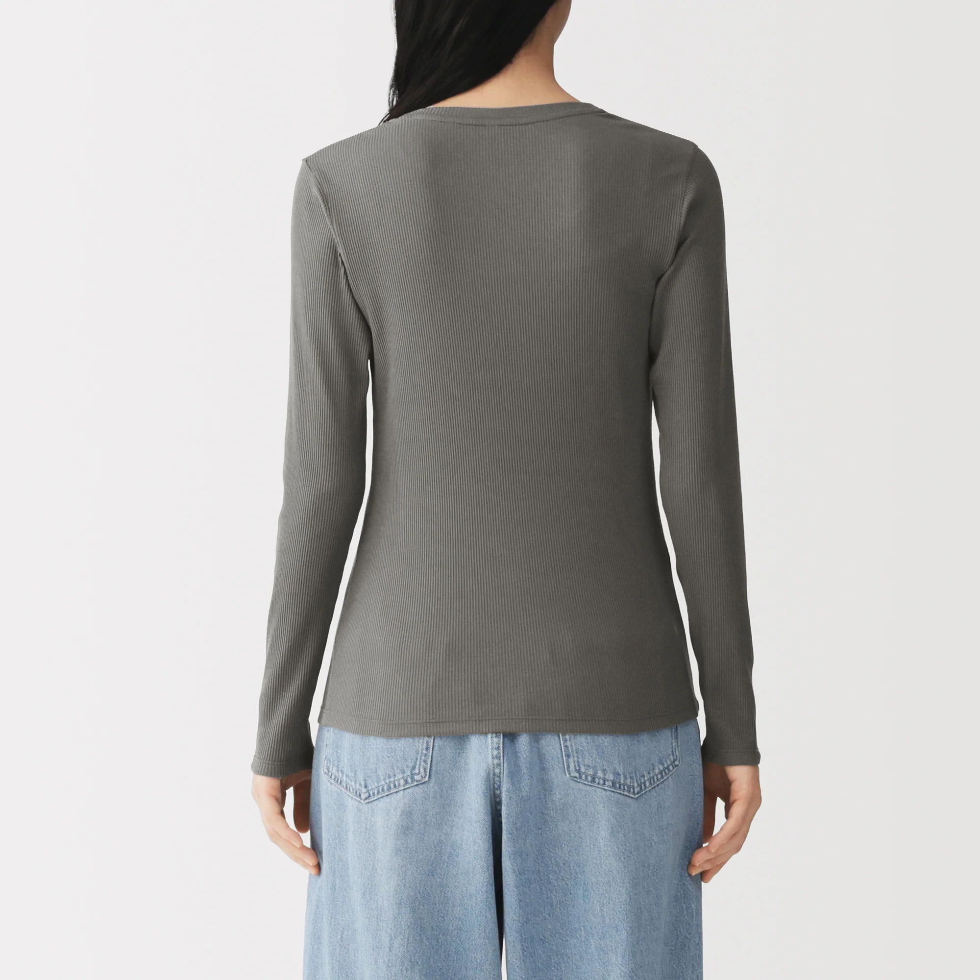 Lyocell Blend Rib T-Shirt - Image 22