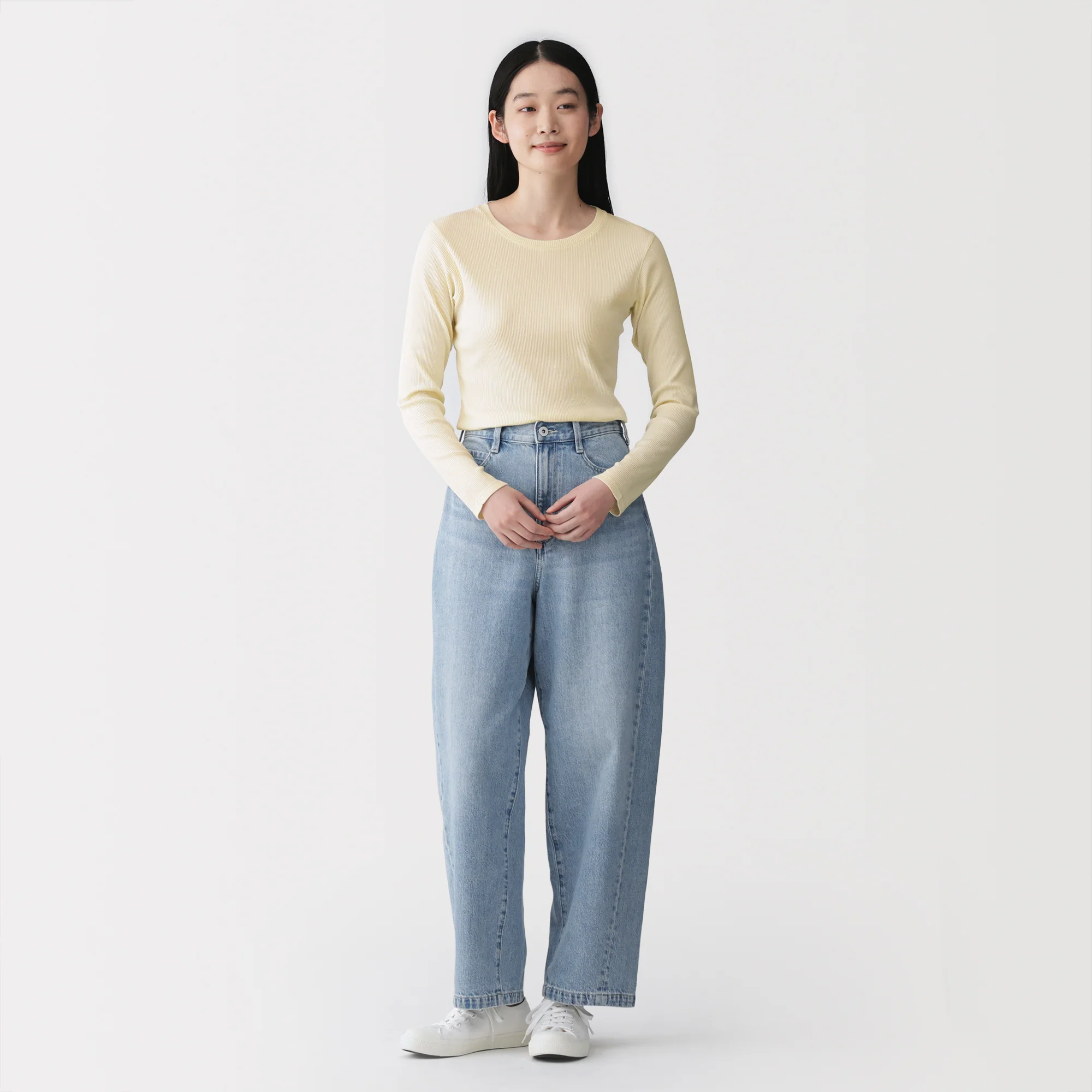 Lyocell Blend Rib T-Shirt - Image 36