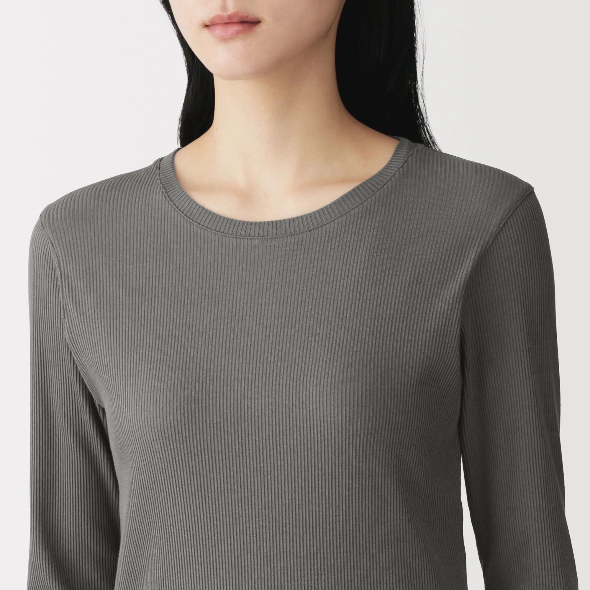 Lyocell Blend Rib T-Shirt - Image 7