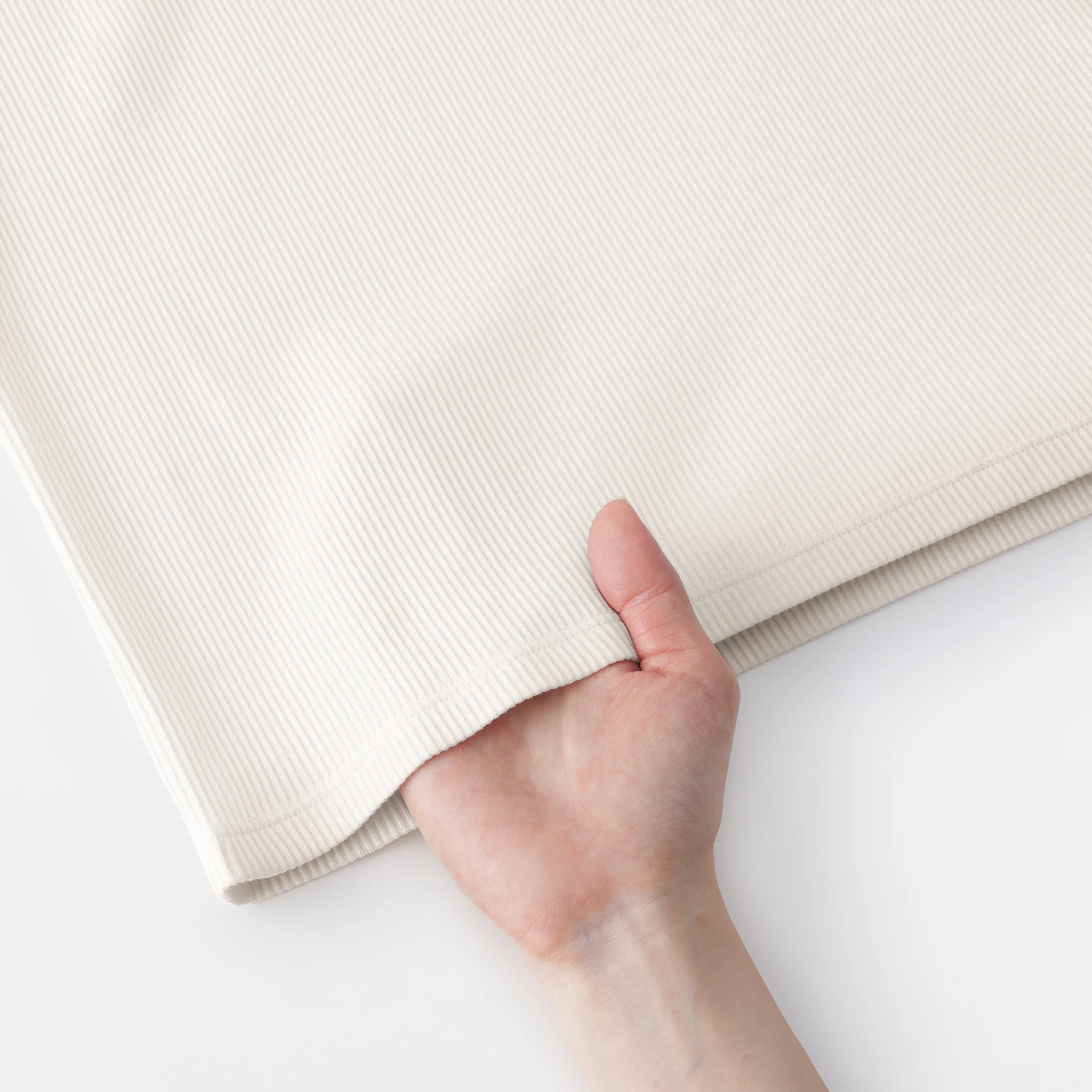 Lyocell Blend Rib T-Shirt - Image 9