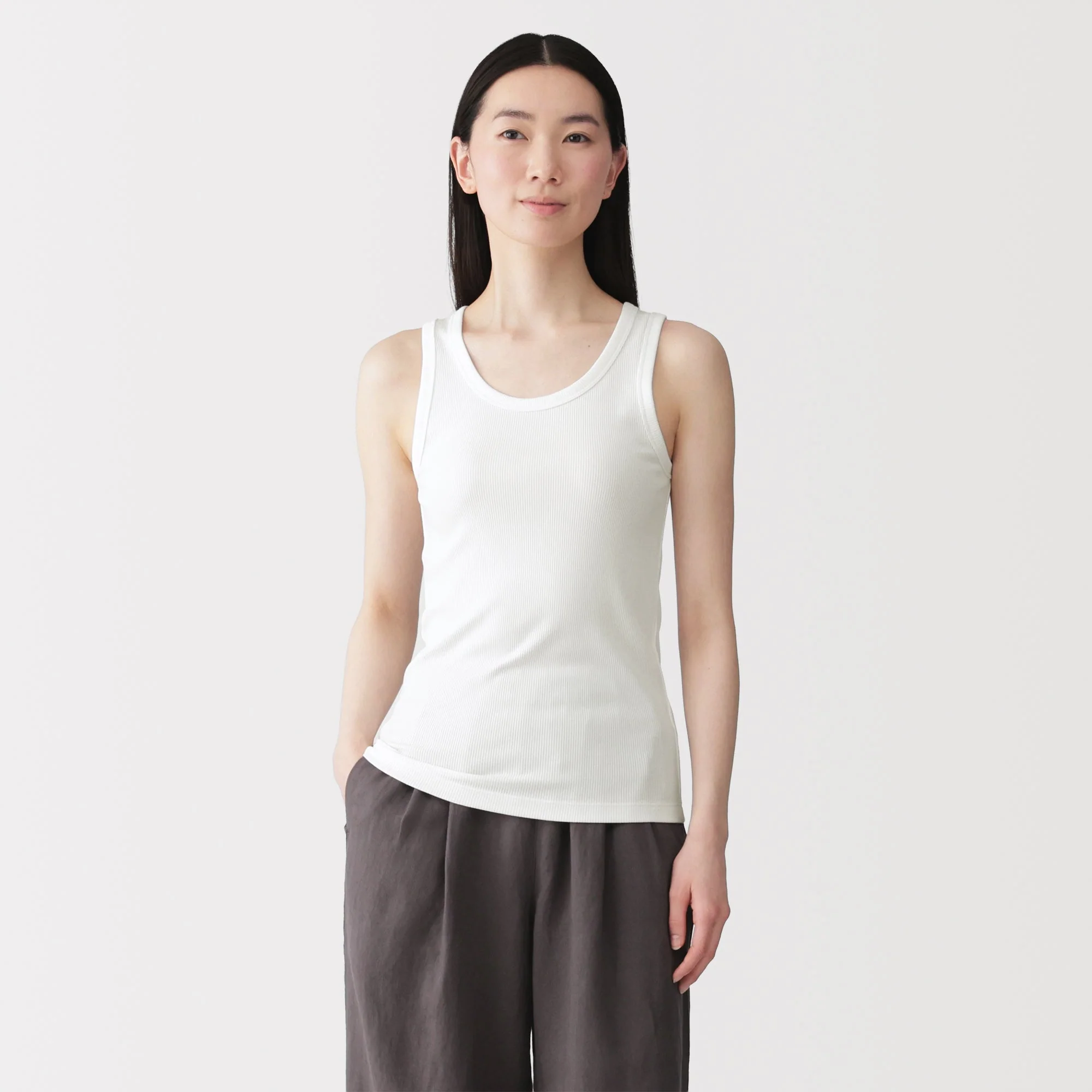 Lyocell Blend Rib Tank Top - Image 11