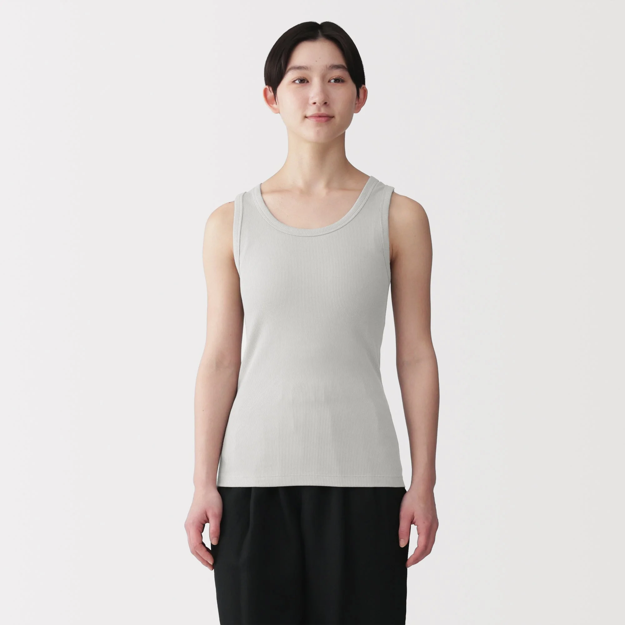 Lyocell Blend Rib Tank Top - Image 19