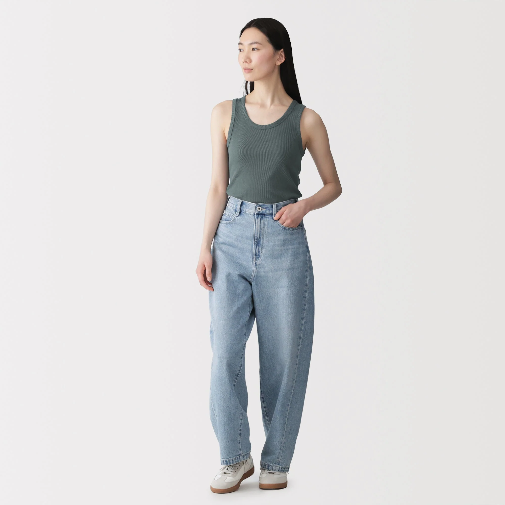 Lyocell Blend Rib Tank Top - Image 28