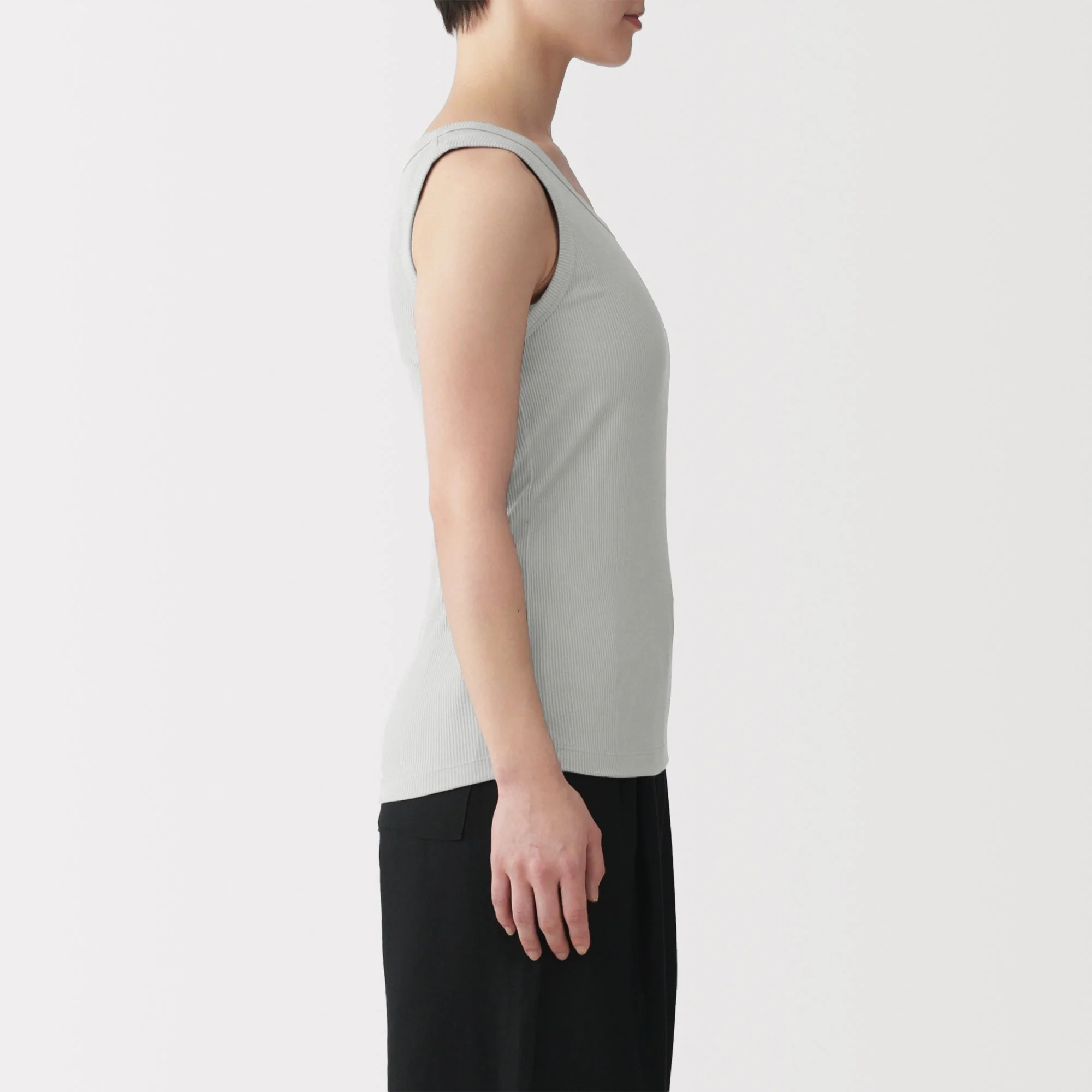 Lyocell Blend Rib Tank Top - Image 29