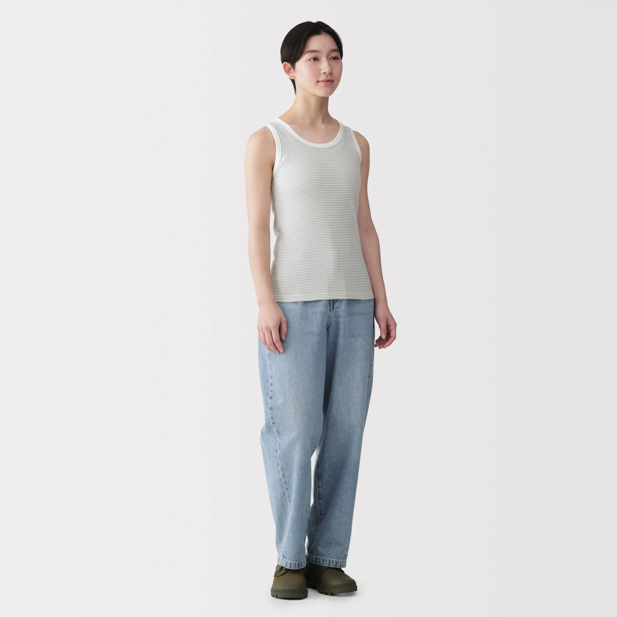 Lyocell Blend Rib Tank Top - Image 36