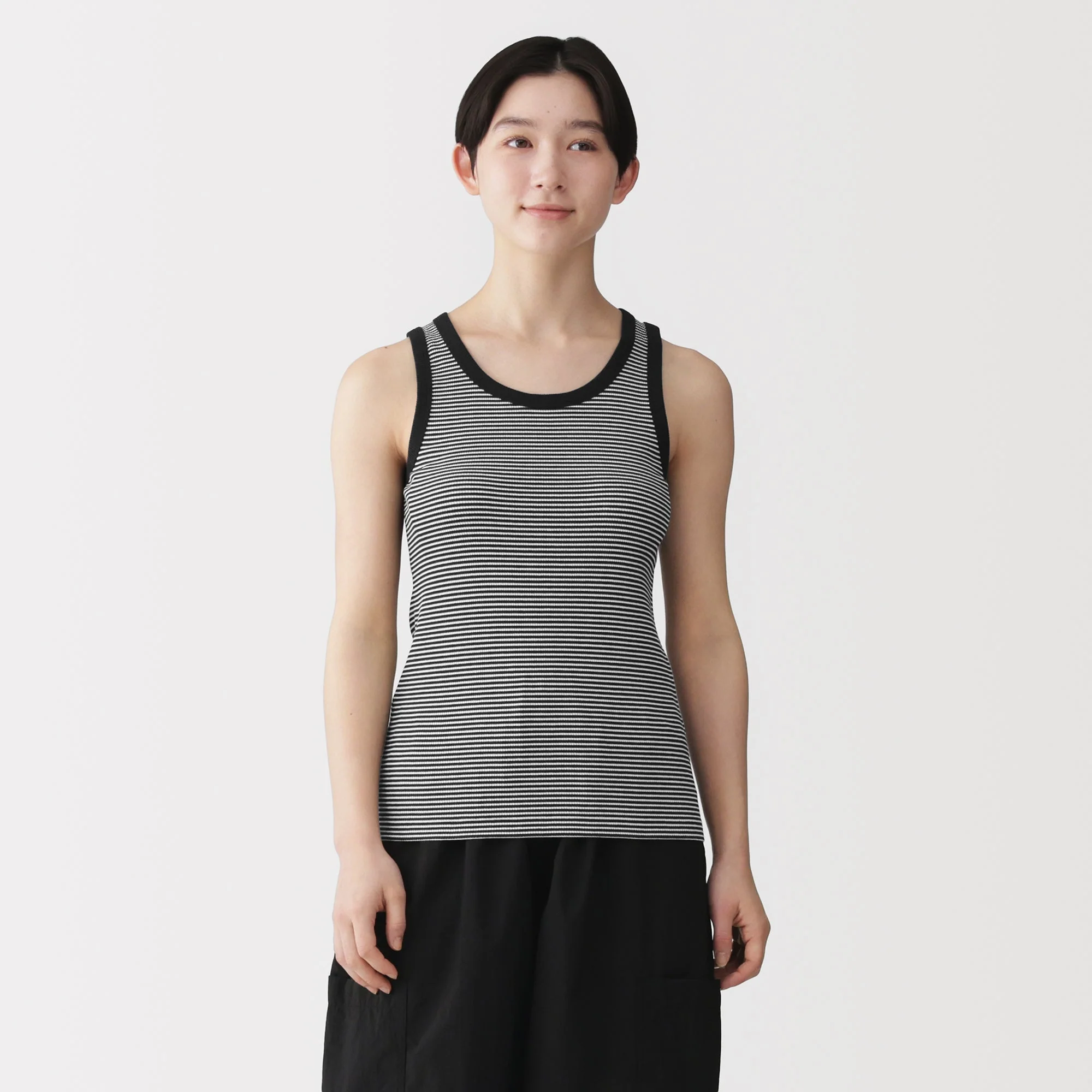 Lyocell Blend Rib Tank Top - Image 43