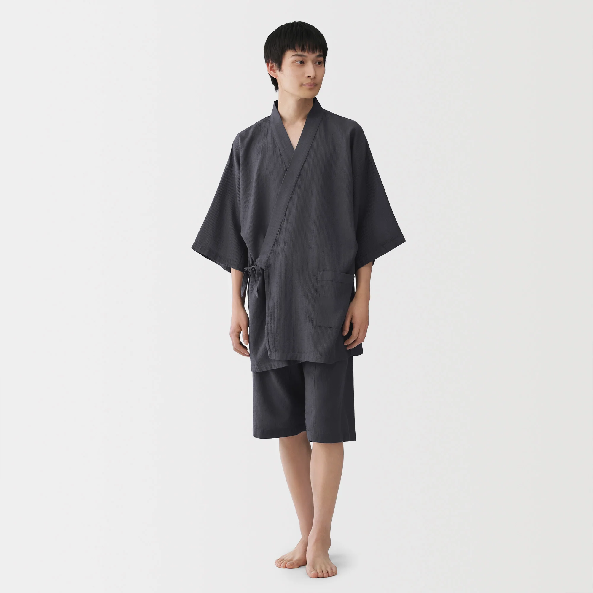 Lyocell Blend Waffle Jinbei