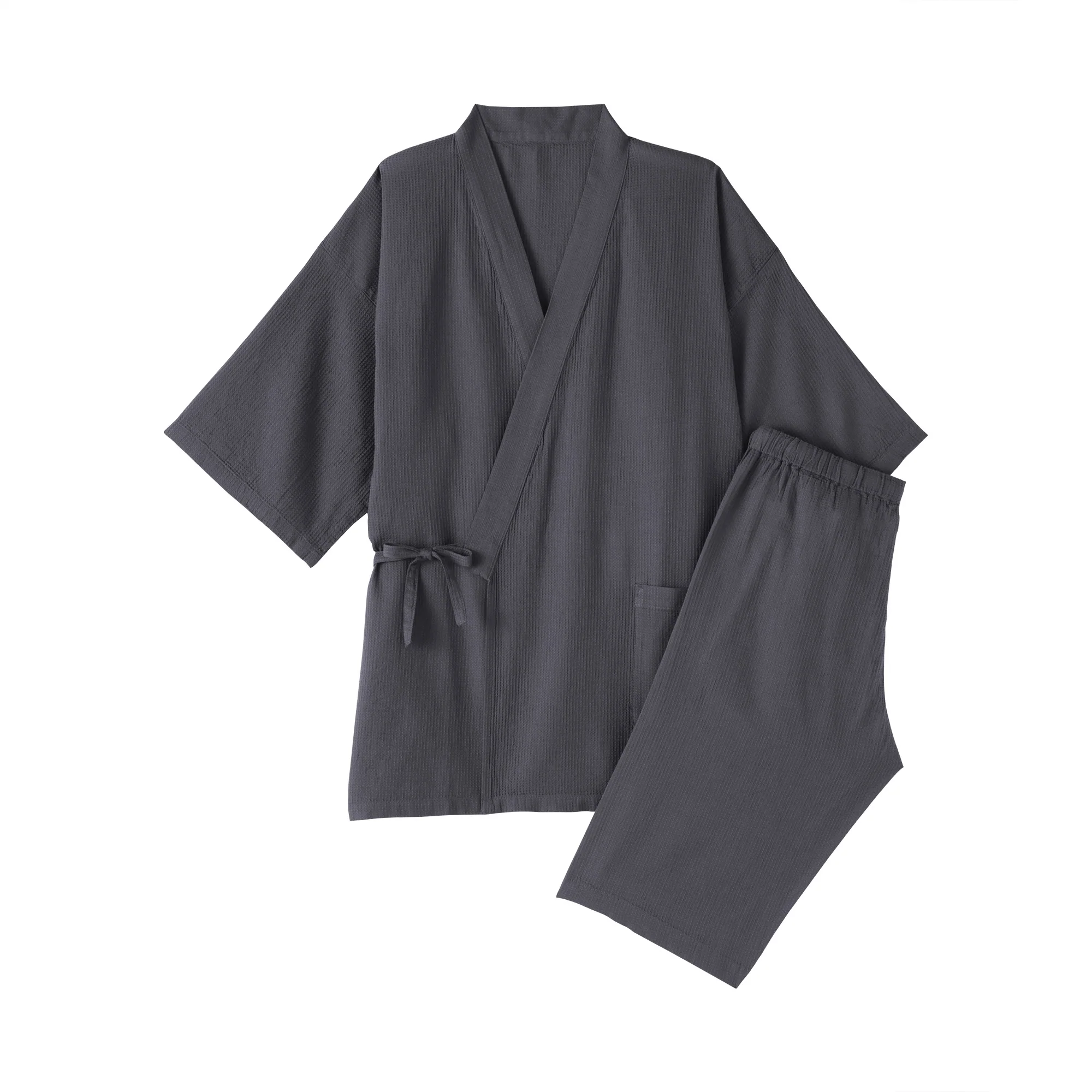 Lyocell Blend Waffle Jinbei - Image 2