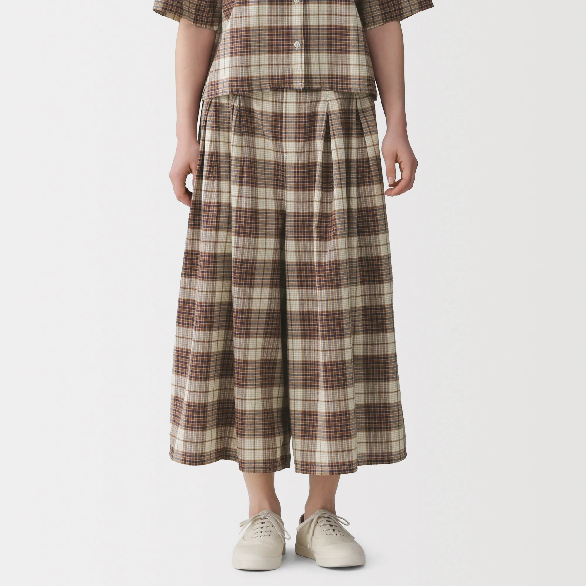 Madras Cotton Skirt Pants - Image 11