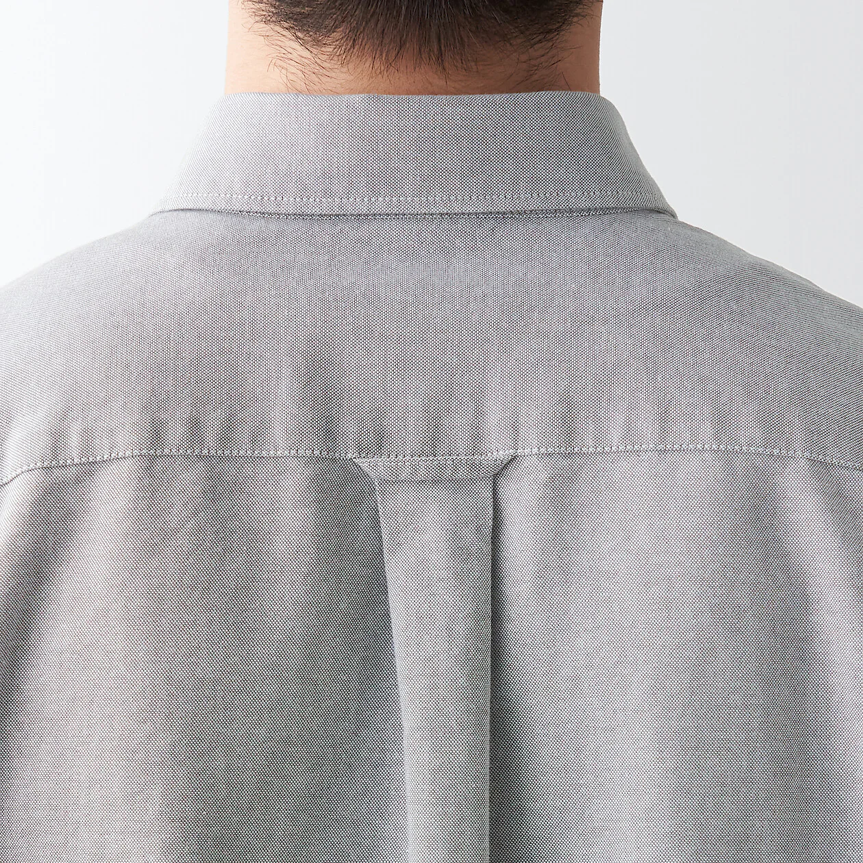 Men's Washed Oxford Collared Long Sleeve Button Down Shirt - Image 11