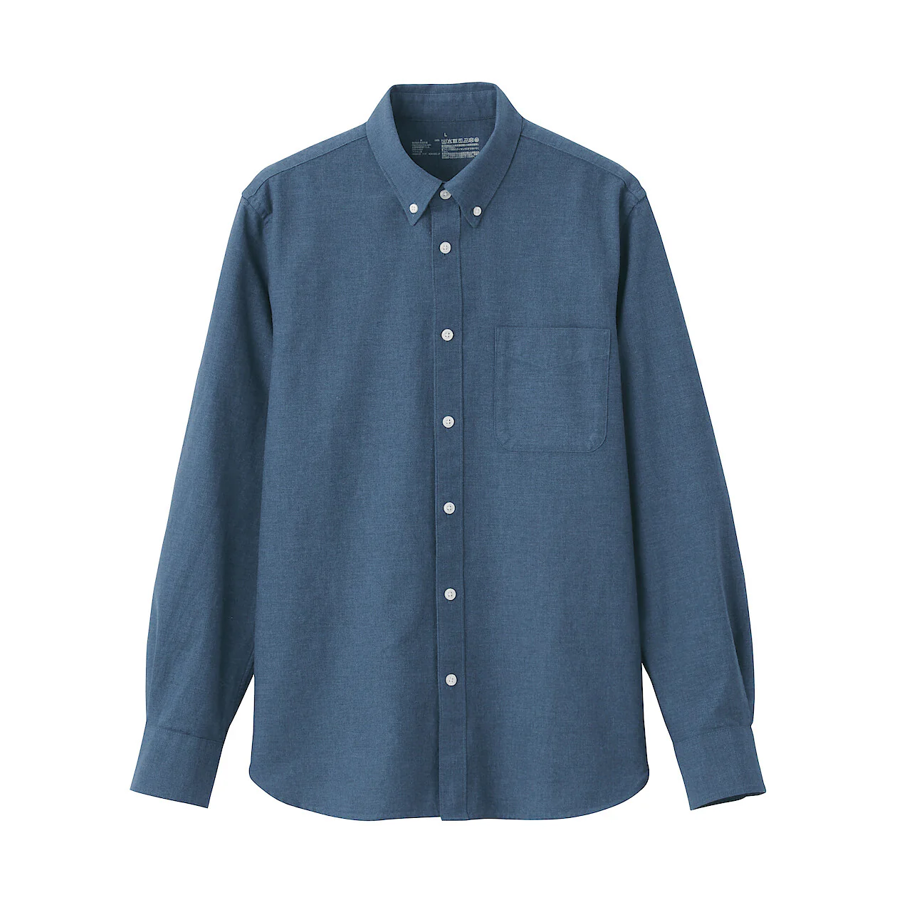 Men's Washed Oxford Collared Long Sleeve Button Down Shirt - Image 33
