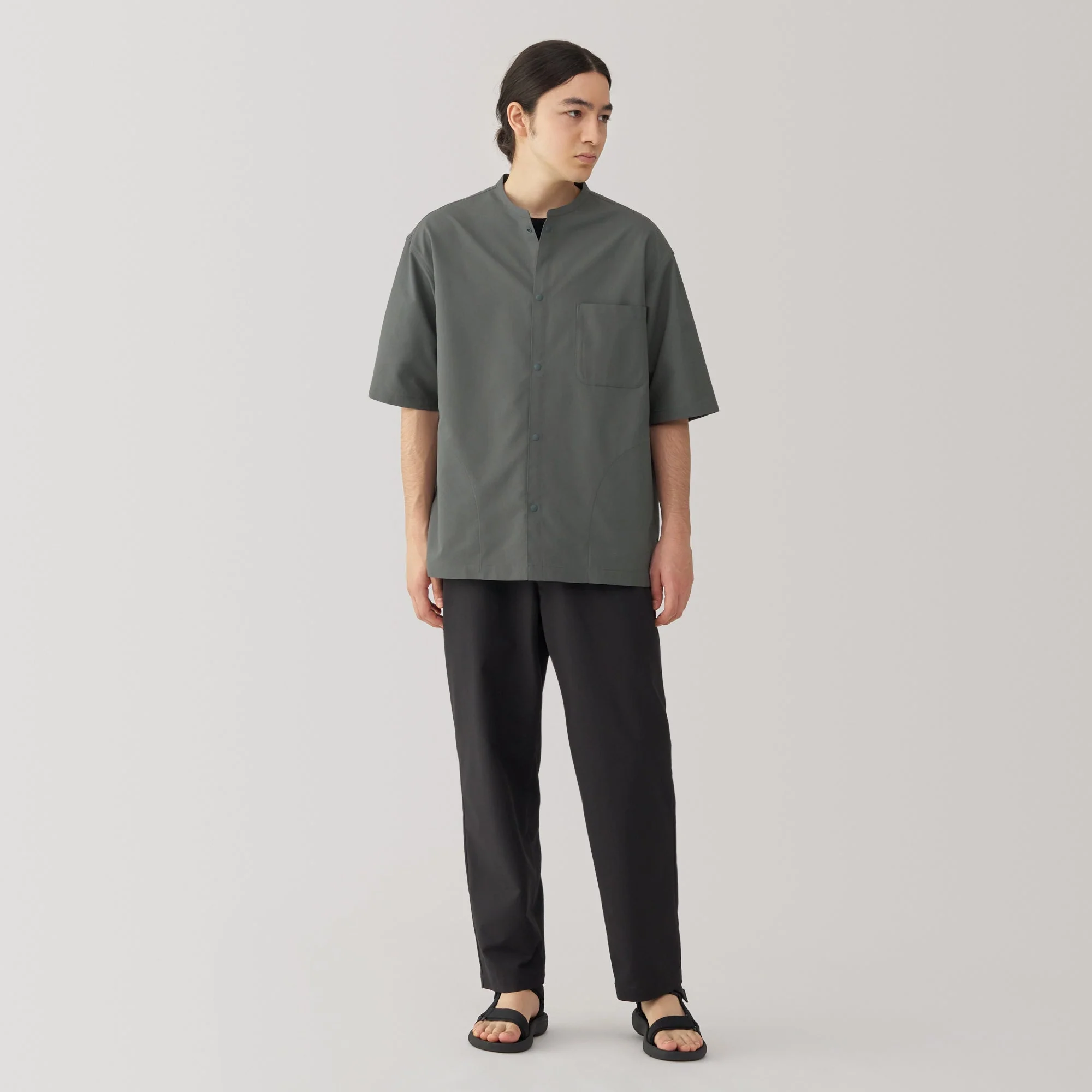 Men's Breathable Half Sleeve Collar Shirt - Image 4