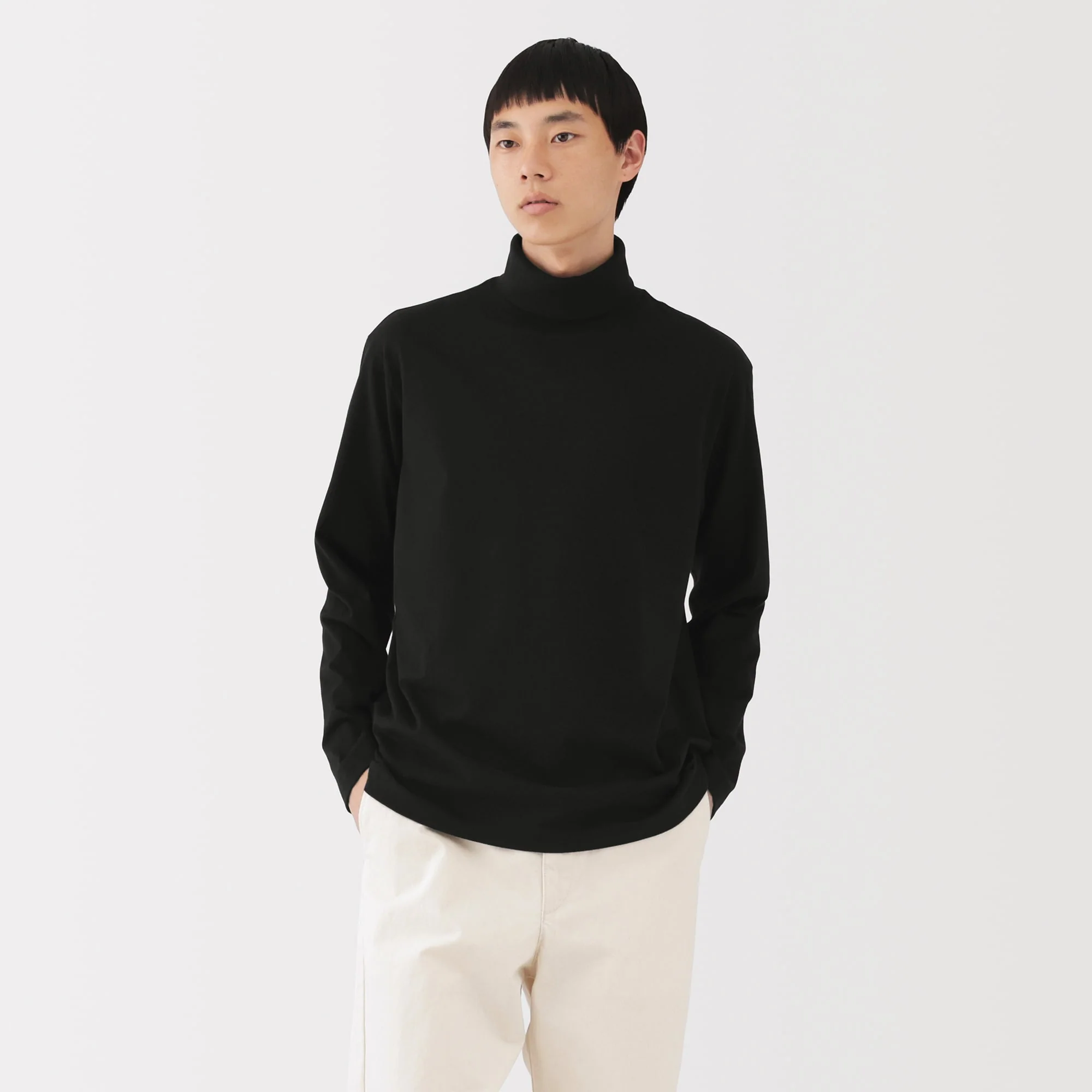 Men's Brushed Turtleneck T-Shirt - Image 10