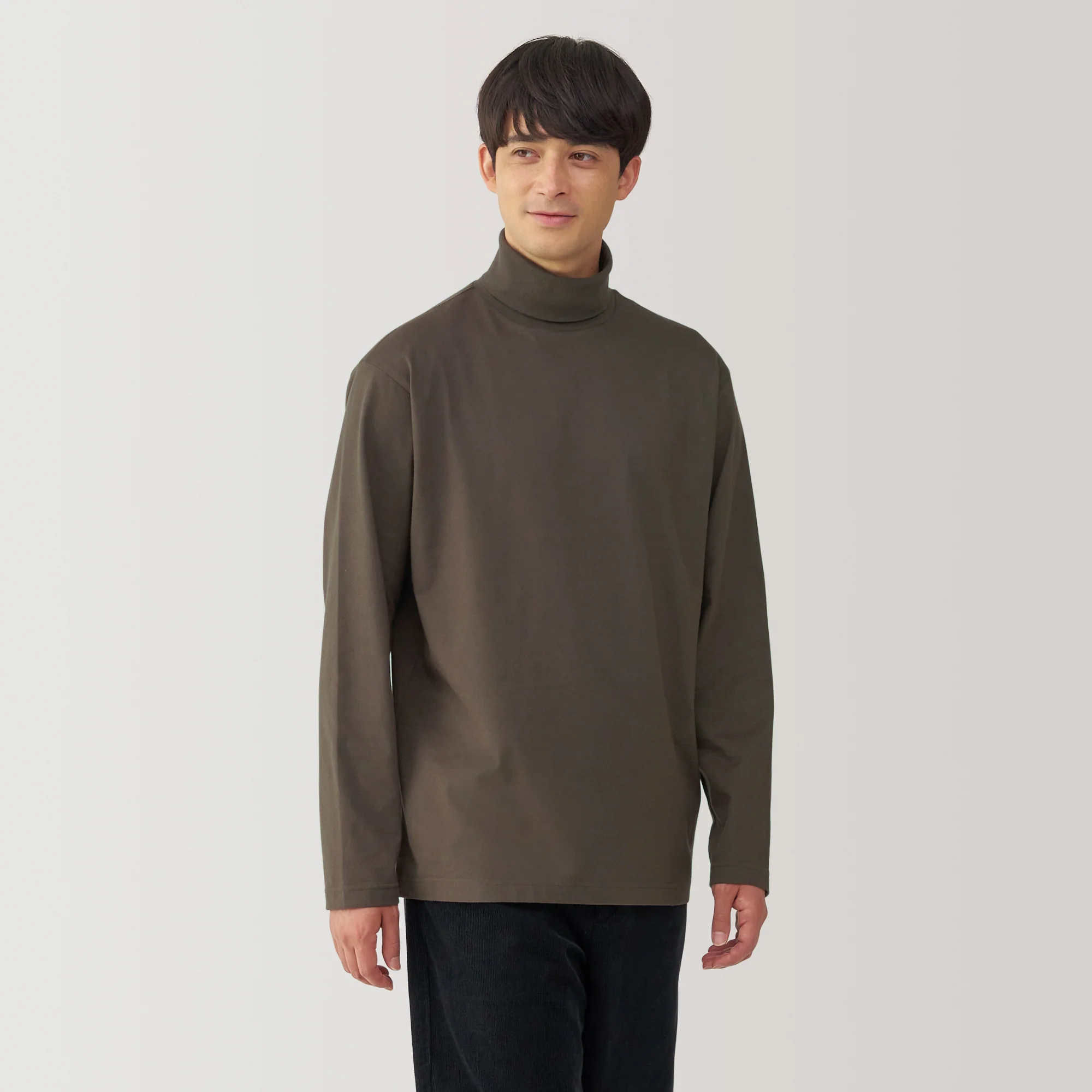 Men's Brushed Turtleneck T-Shirt - Image 14