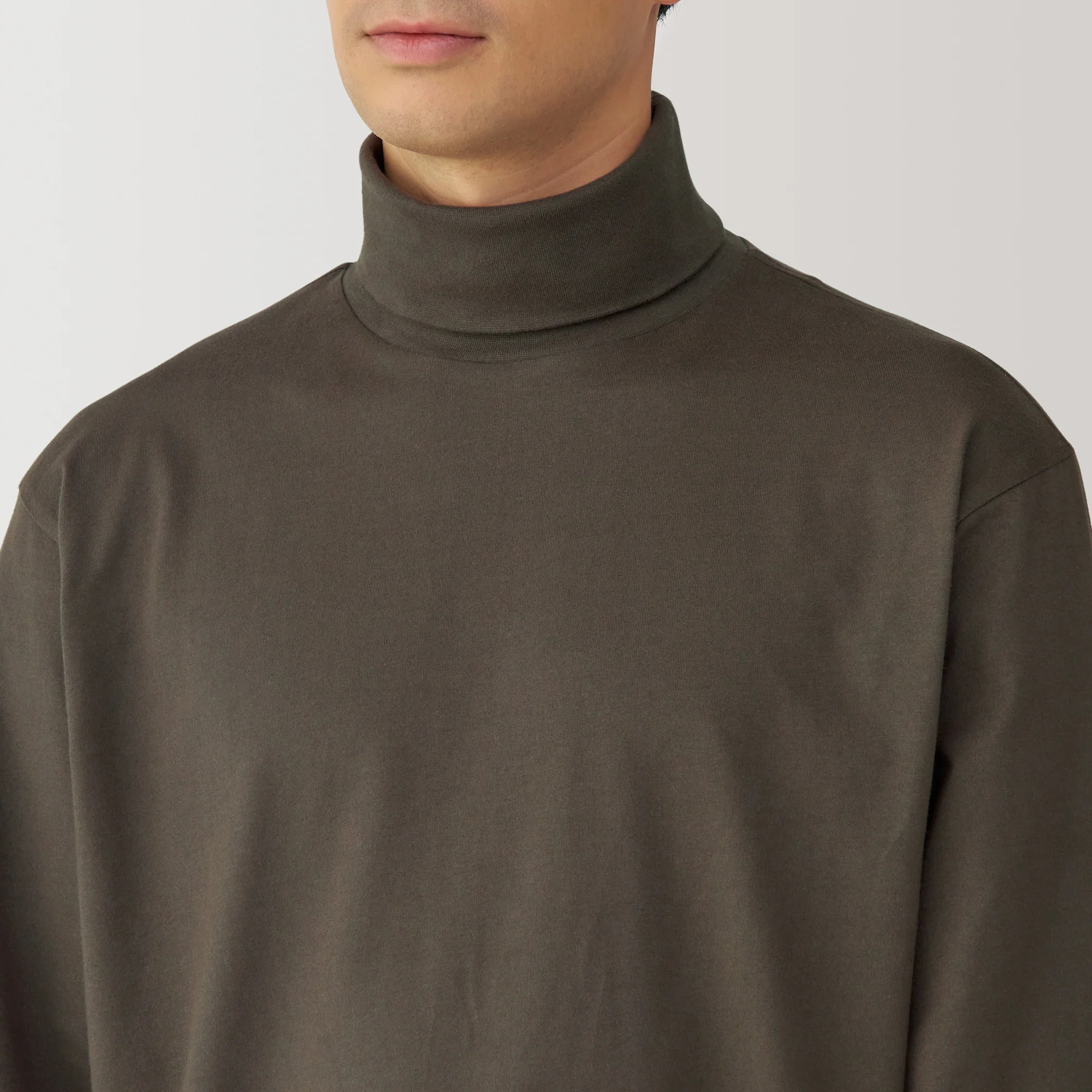 Men's Brushed Turtleneck T-Shirt - Image 18