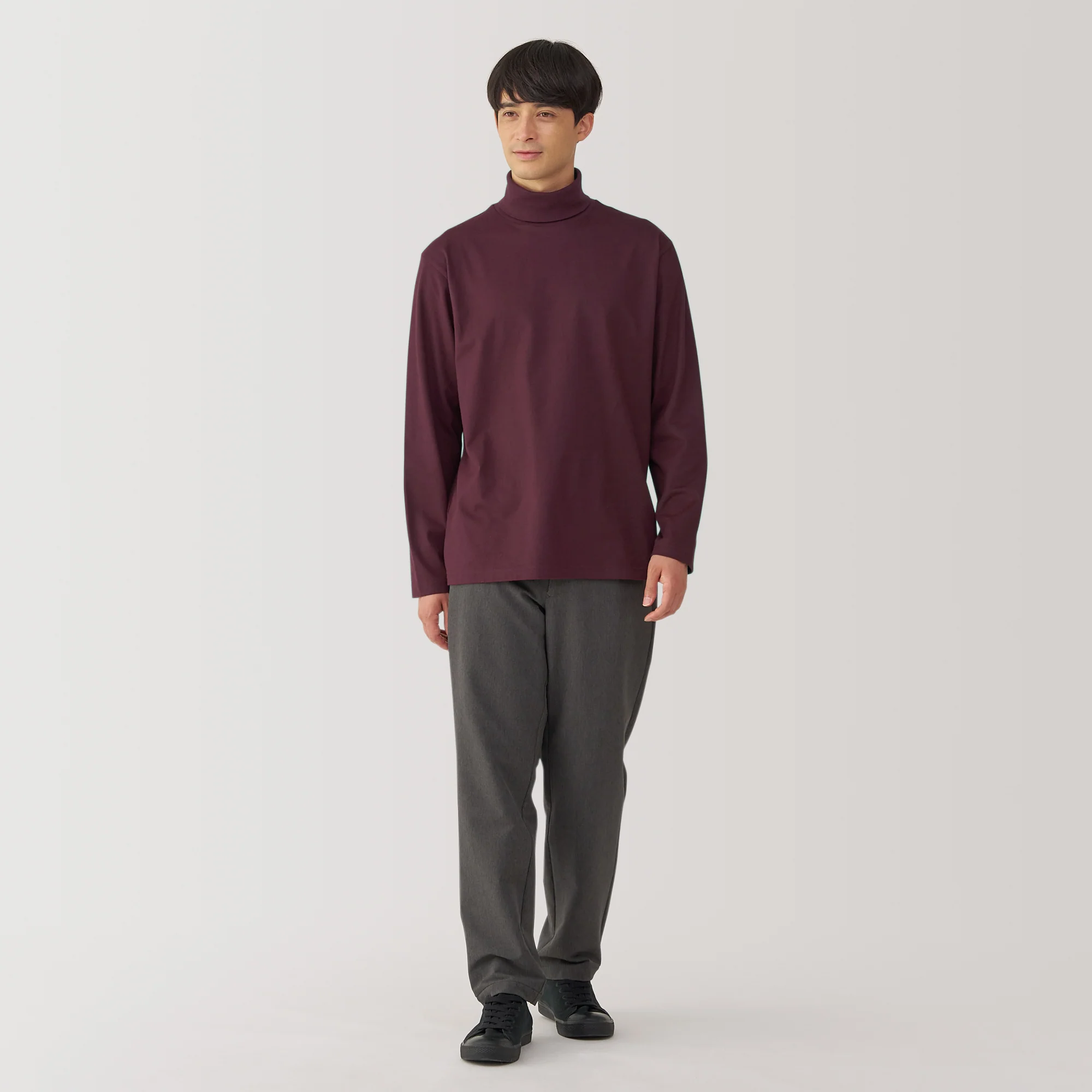 Men's Brushed Turtleneck T-Shirt - Image 22