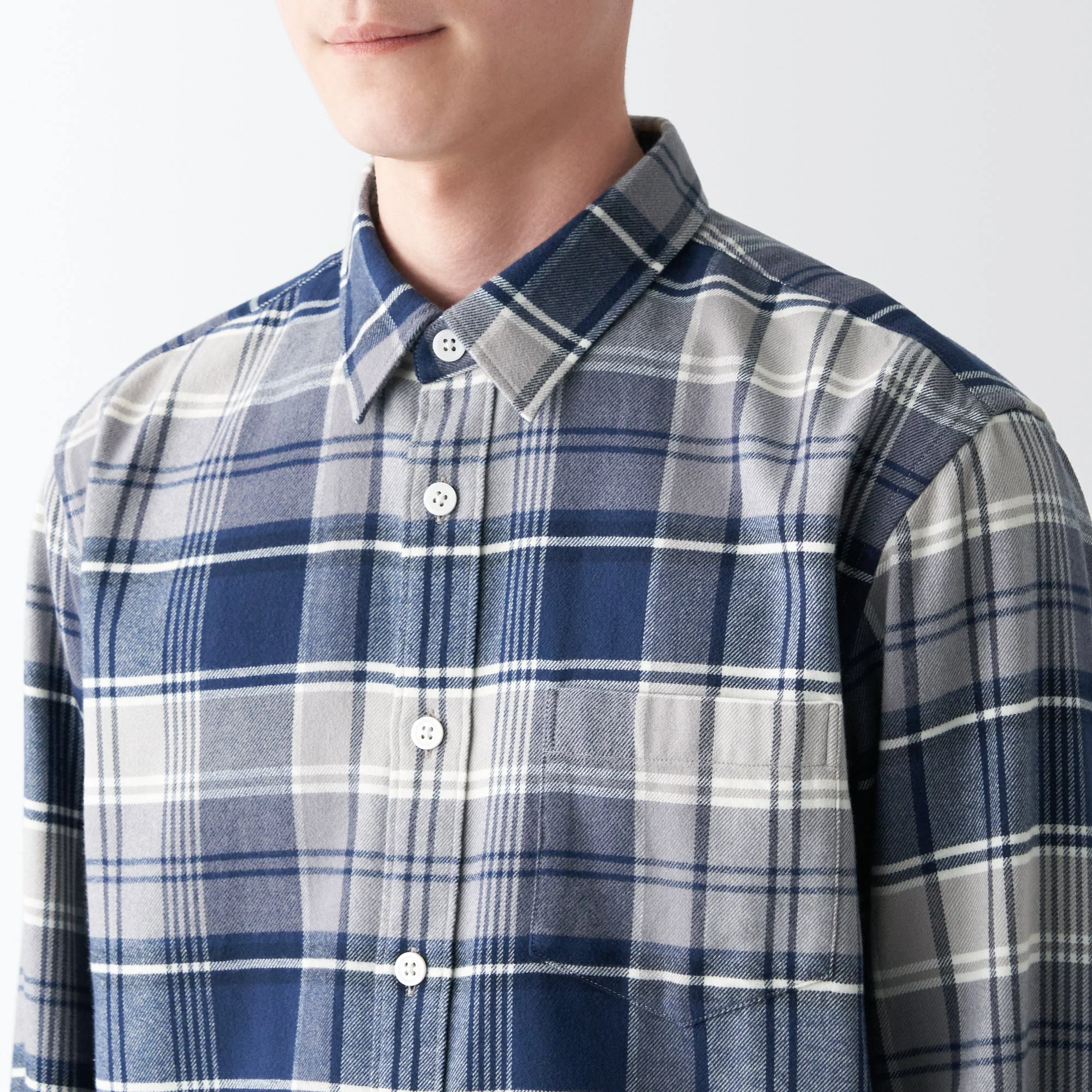 Men's Double-Brushed Flannel Patterned Shirt - Image 7