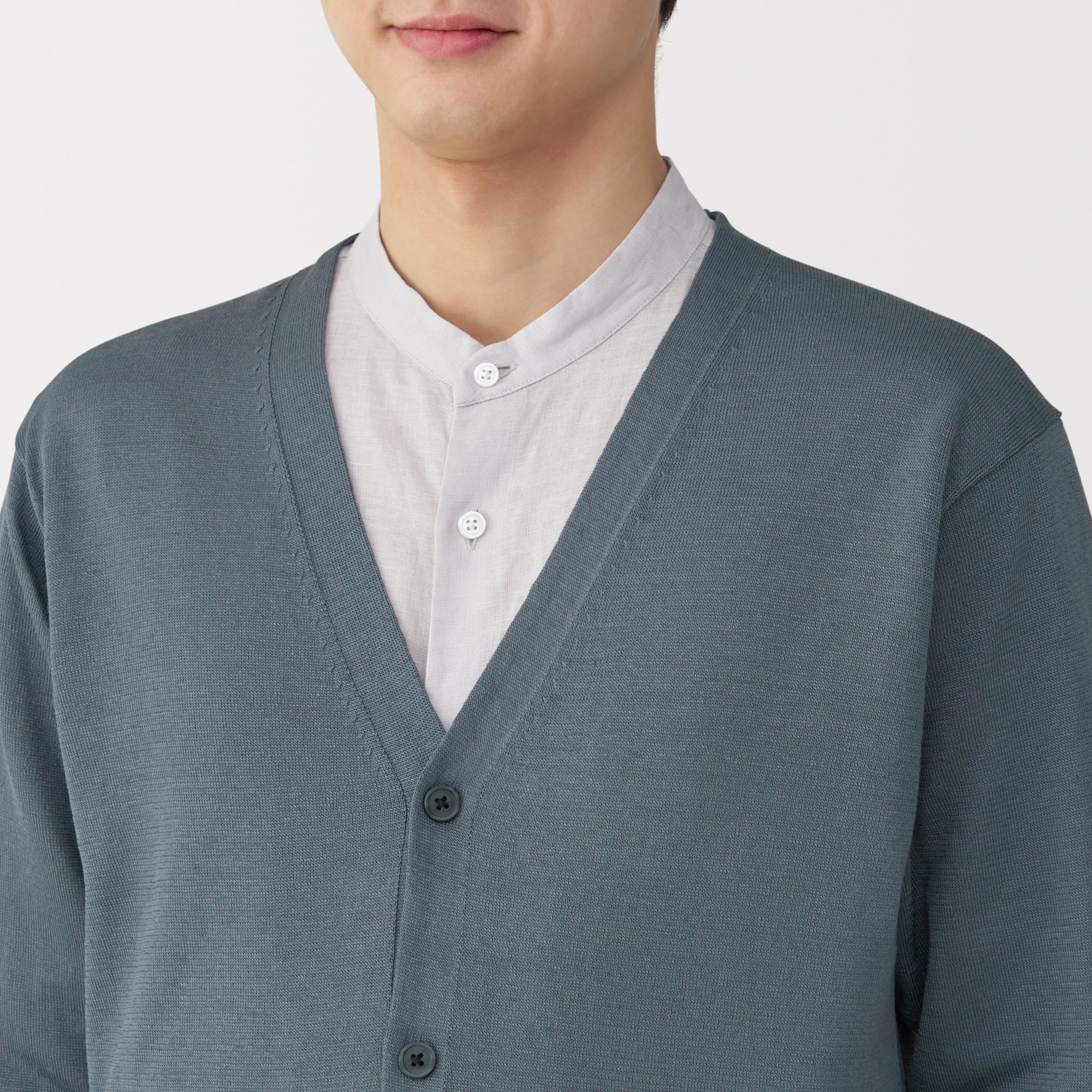 Men's Hemp Blend V-Neck Cardigan - Image 14