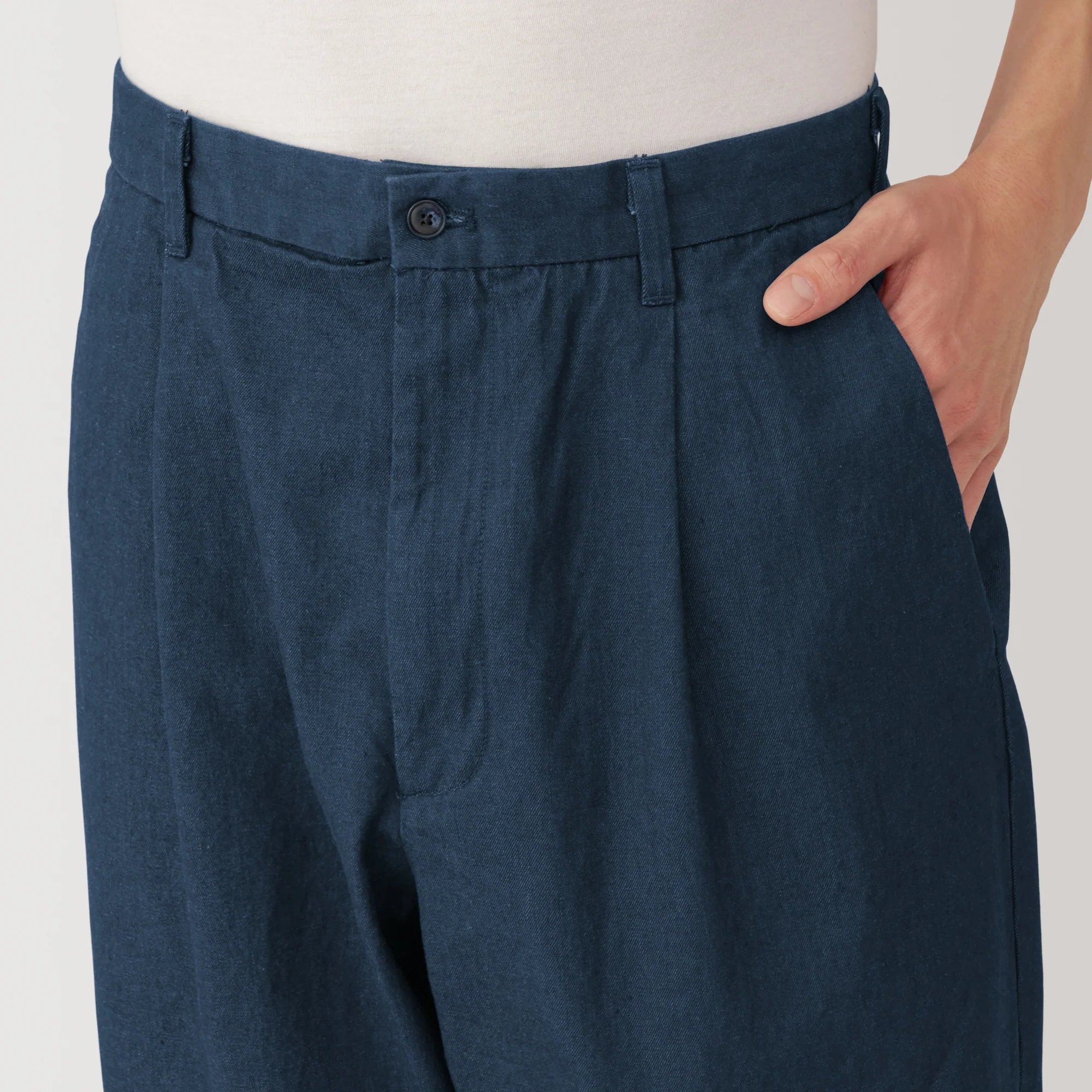 Men's Indigo Darted Wide Pants (L29") - Image 7