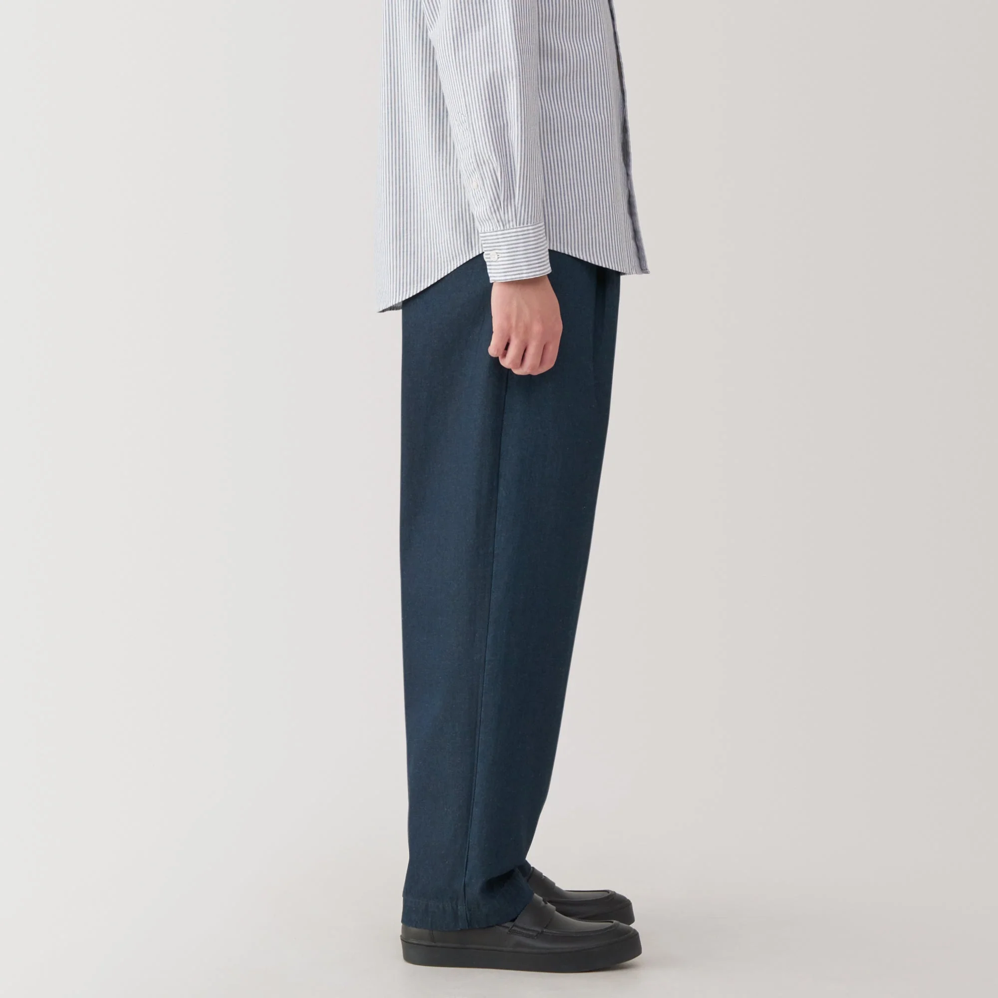 Men's Indigo Darted Wide Pants - Image 5