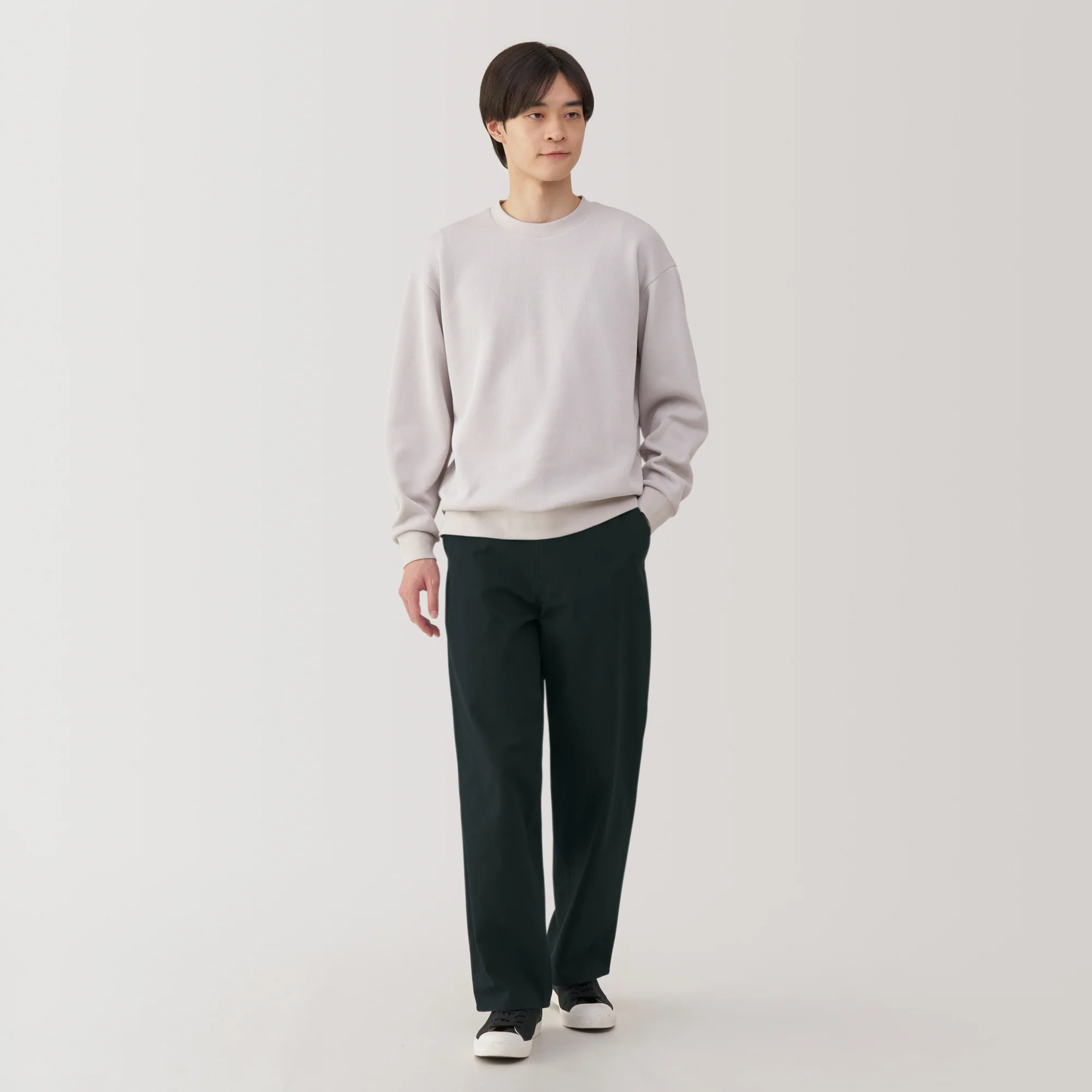 Men's Kapok Blend Herringbone Wide Pants - Image 14