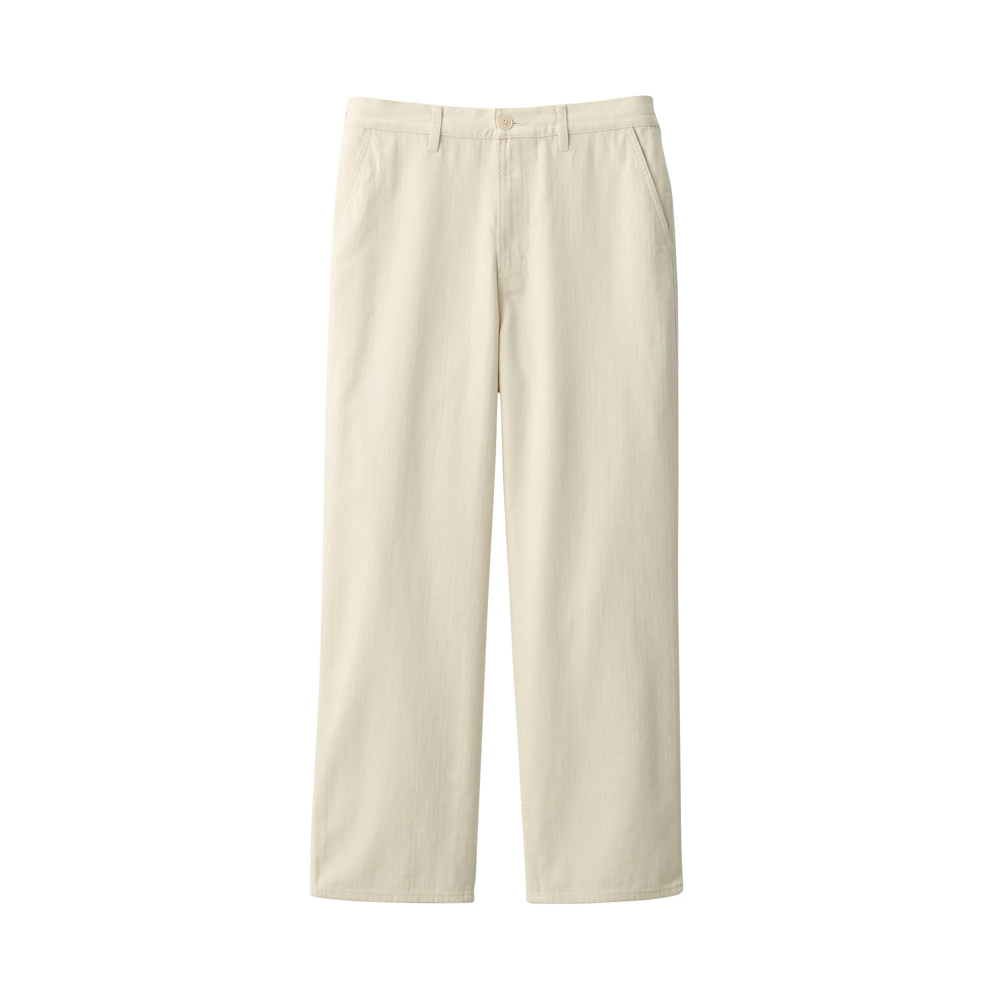 Men's Kapok Blend Herringbone Wide Pants - Image 2