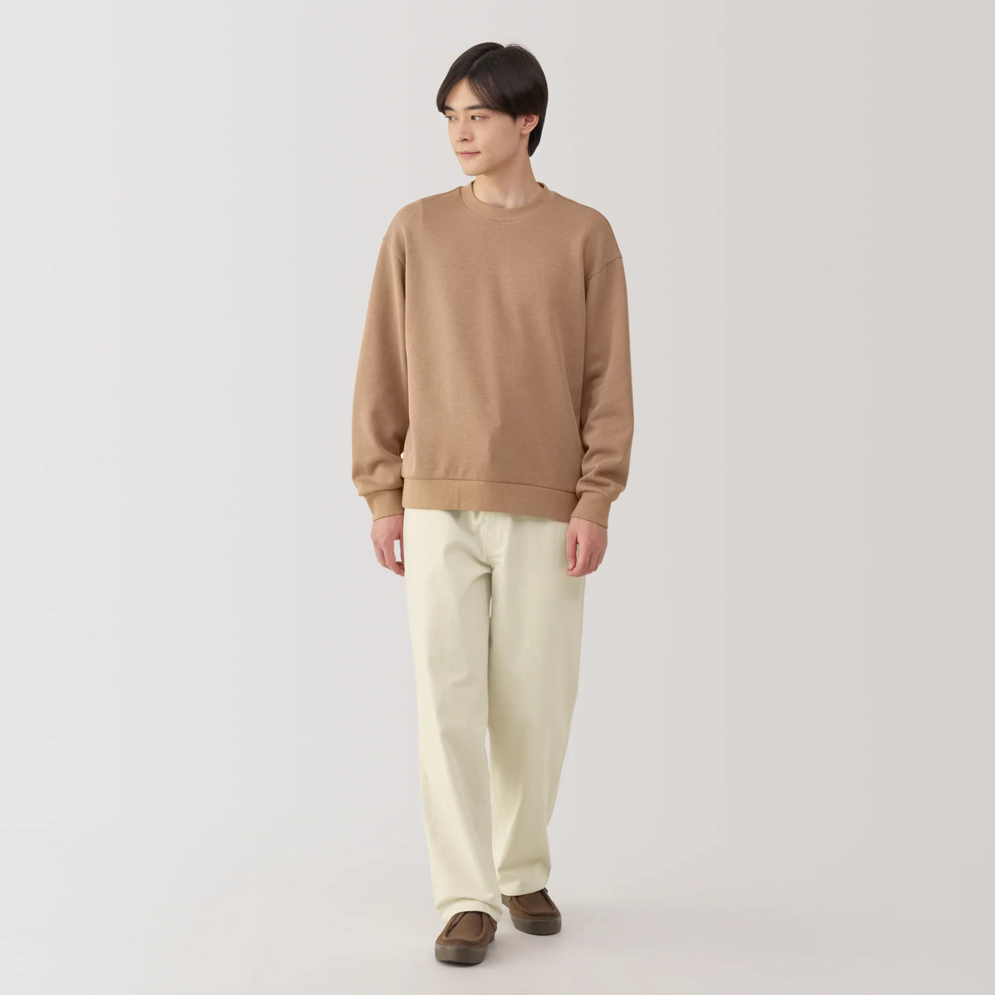 Men's Kapok Blend Herringbone Wide Pants - Image 4