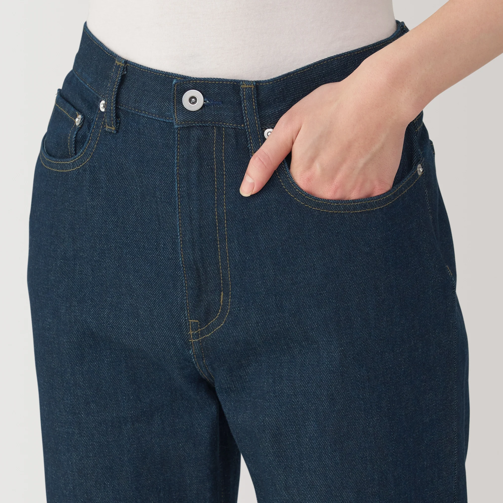 Men's Kapok Blend Straight Denim Trousers - Image 16