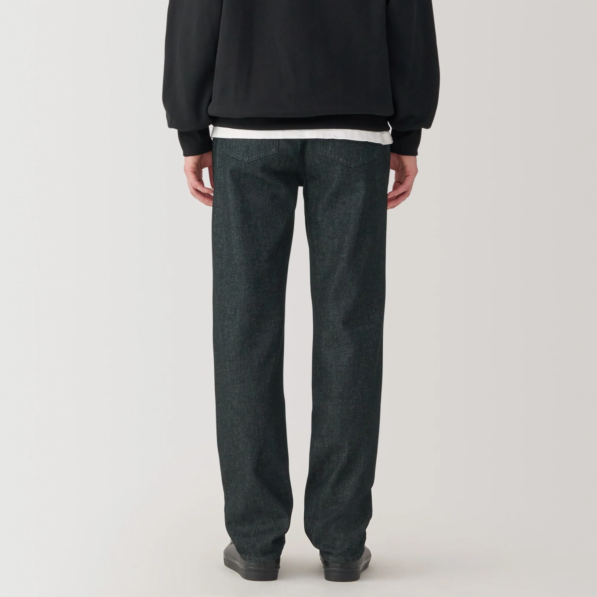 Kapok Blend Straight Denim Trousers - Image 7