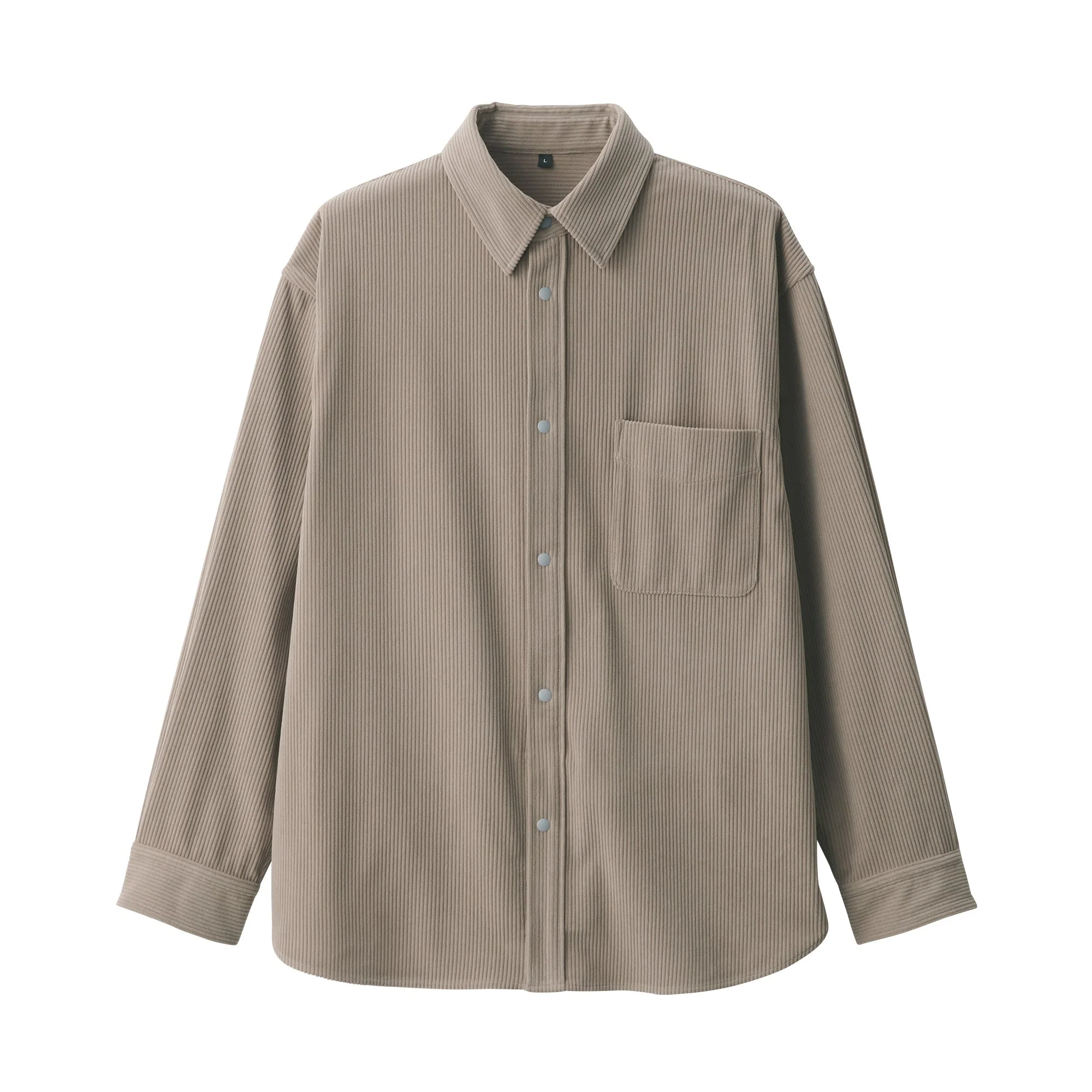 Men's Knit Corduroy Shirt Jacket - Image 2