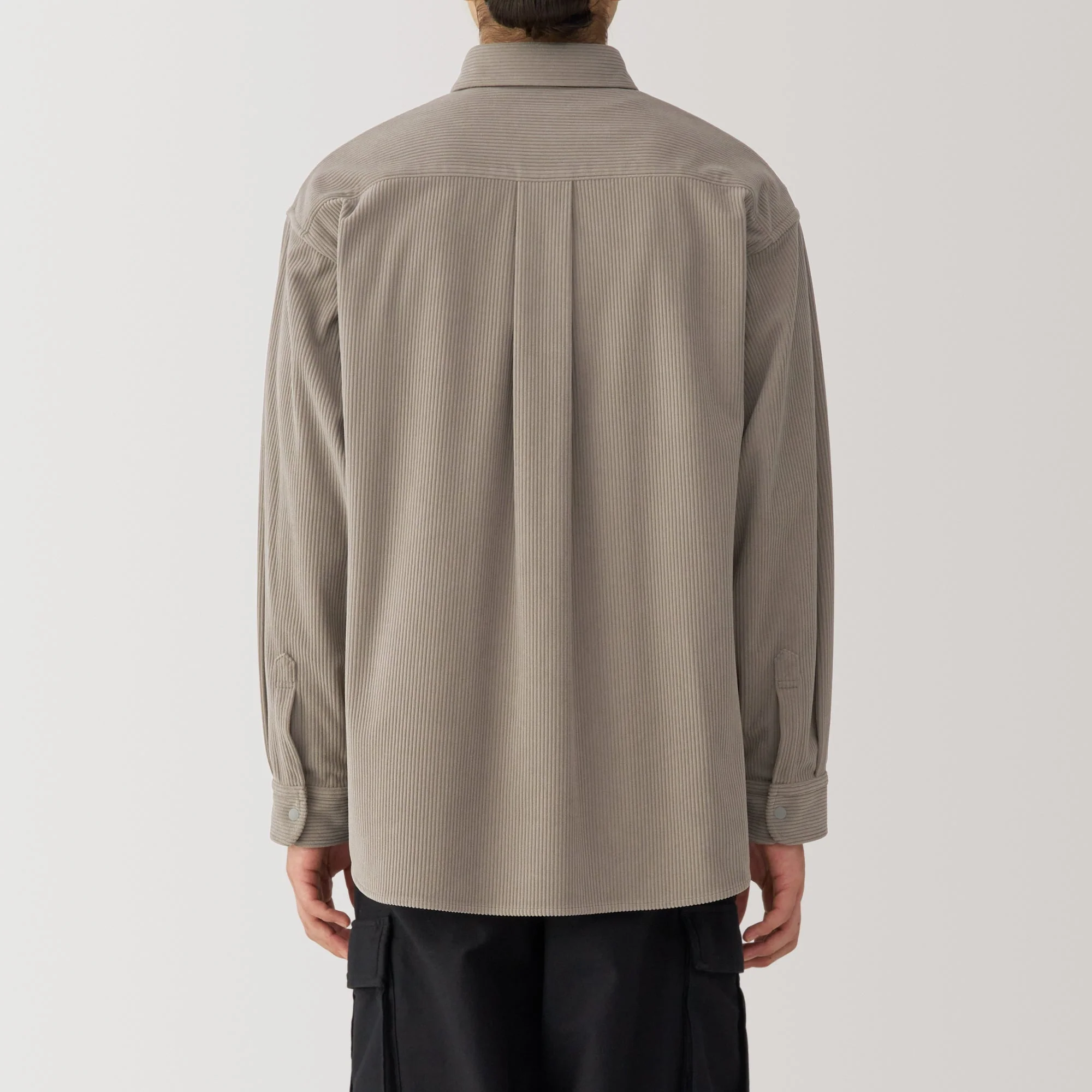 Men's Knit Corduroy Shirt Jacket - Image 6