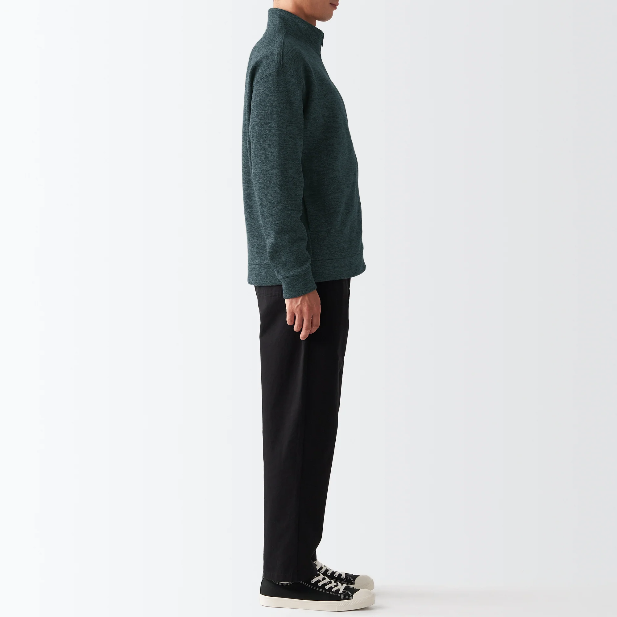 Men's Knit Fleece Stand Collar Jacket - Image 22