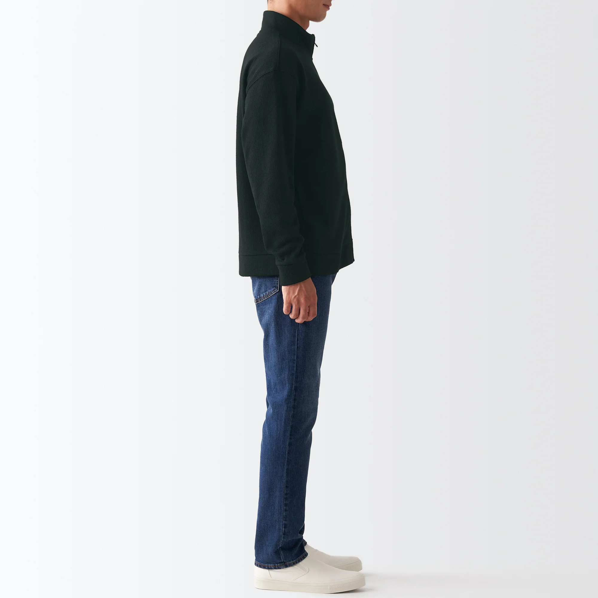 Men's Knit Fleece Stand Collar Jacket - Image 32