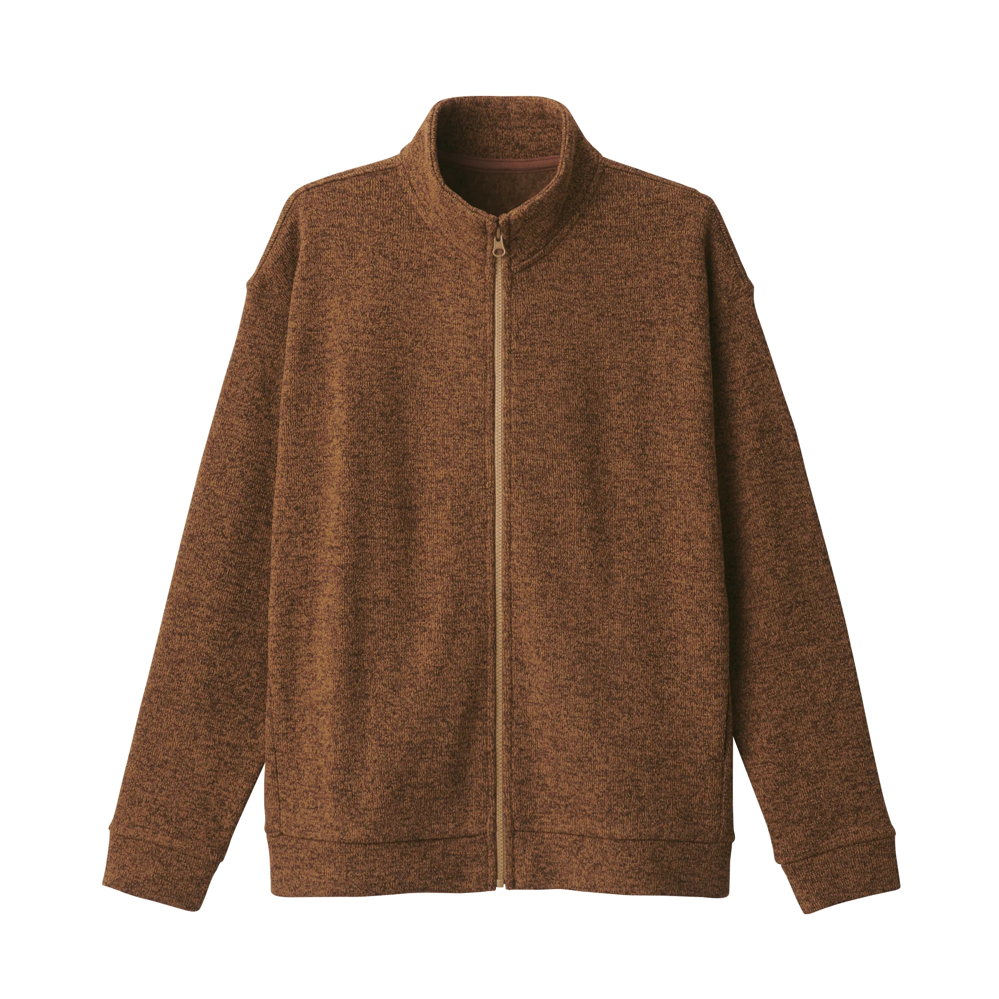 Men's Knit Fleece Stand Collar Jacket - Image 38