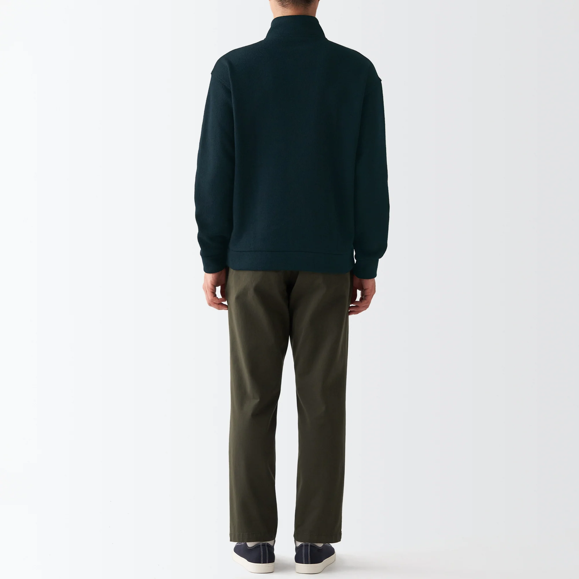 Men's Knit Fleece Stand Collar Jacket - Image 6