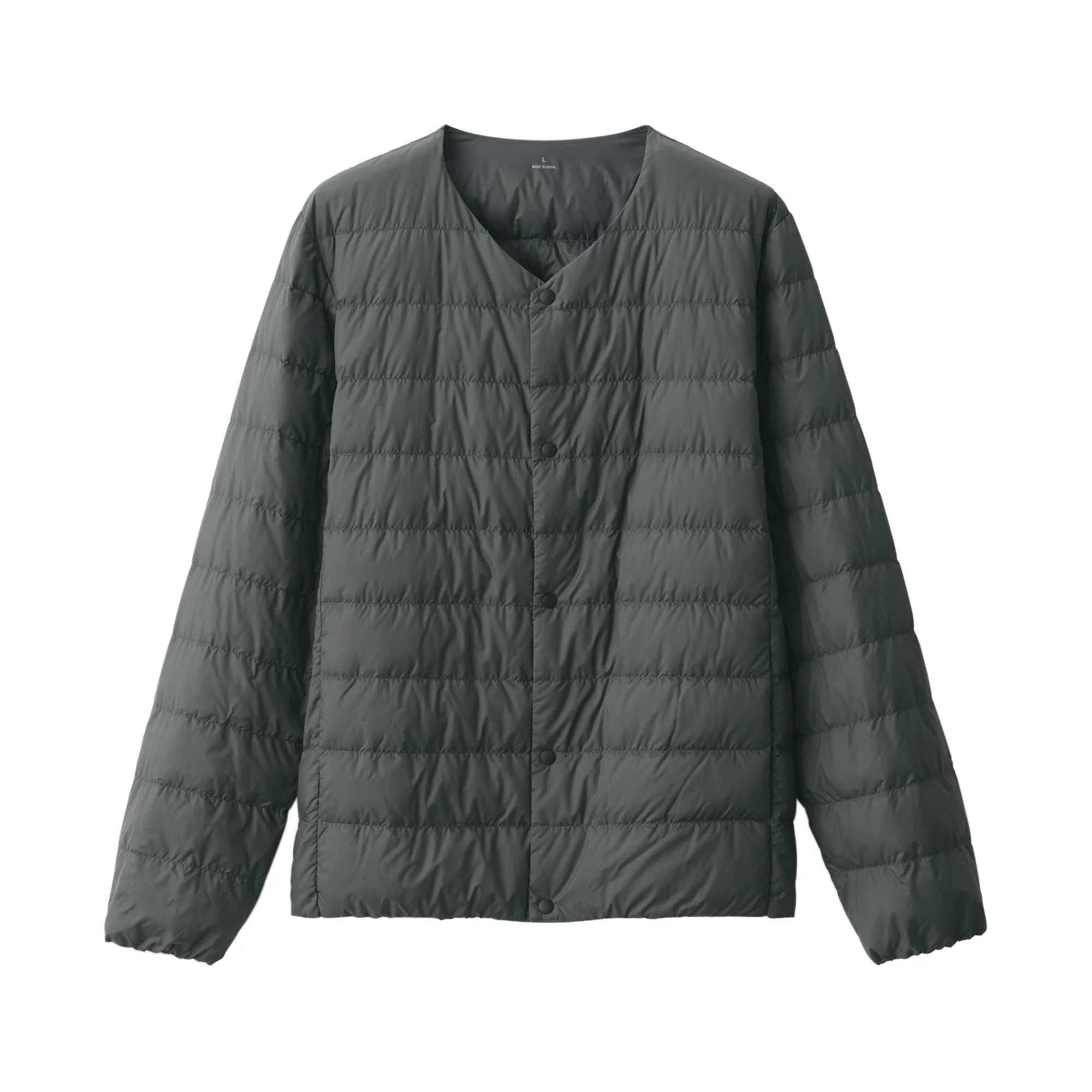 Men's Lightweight Down Collarless Jacket - Image 12
