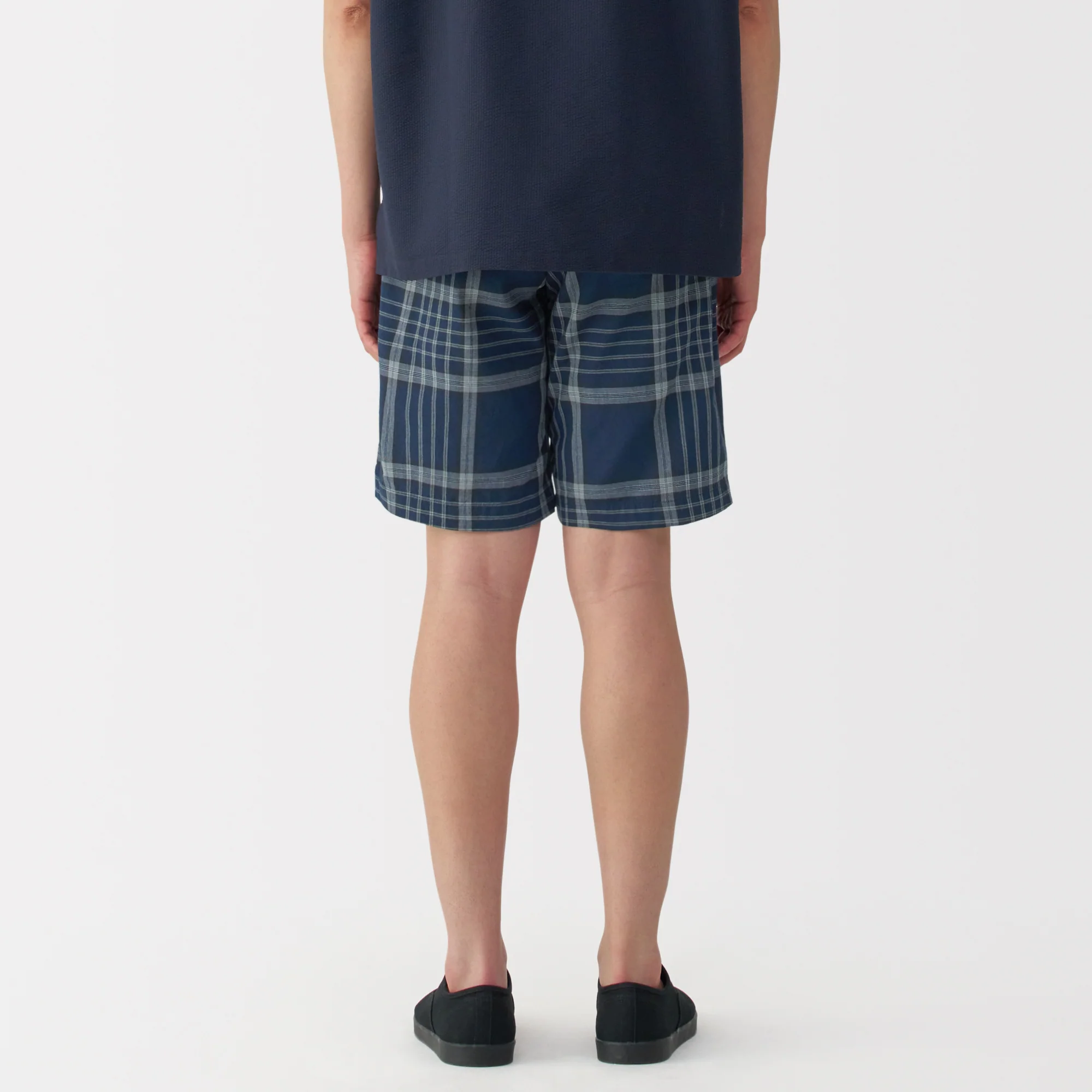 Men's Madras Check Button Easy Shorts - Image 24